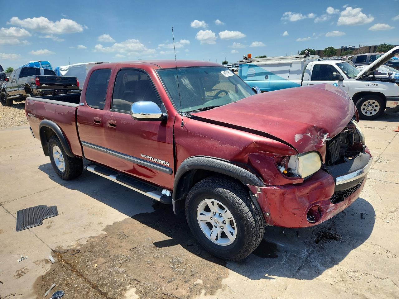 2005 Toyota Tundra Access Cab Sr5 Maroon vin: 5TBBT44195S458076
