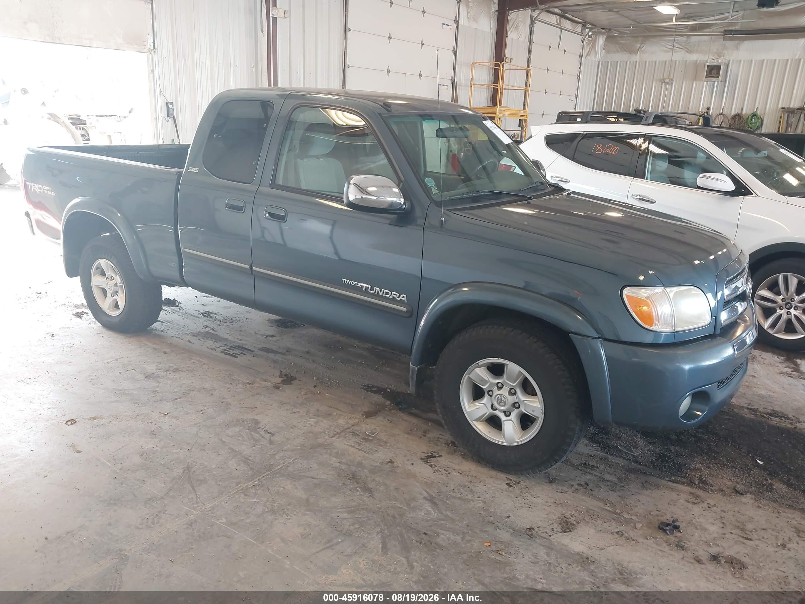 2005 Toyota Tundra Sr5 V8 Gray vin: 5TBBT44195S470499