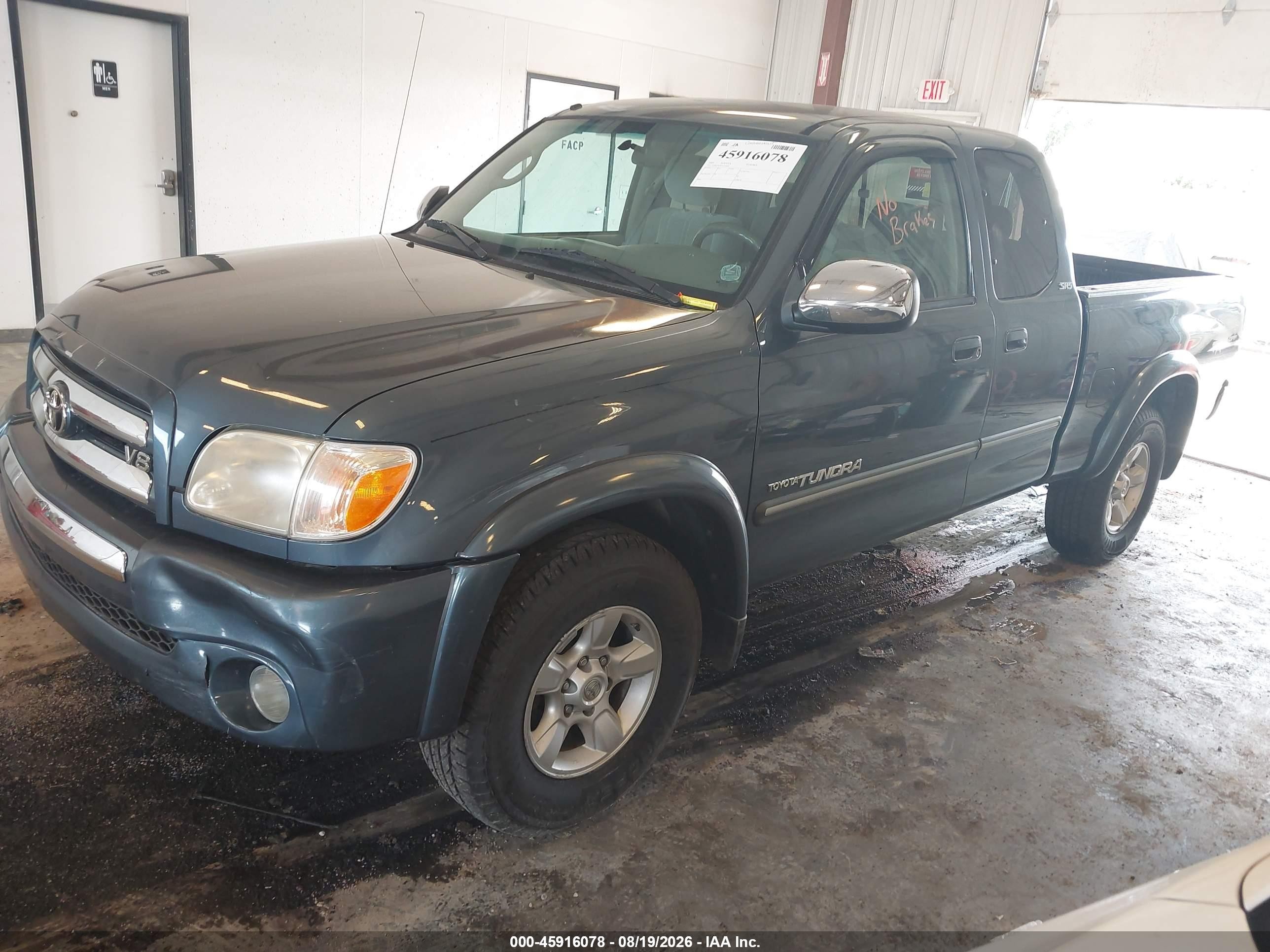 2005 Toyota Tundra Sr5 V8 Gray vin: 5TBBT44195S470499