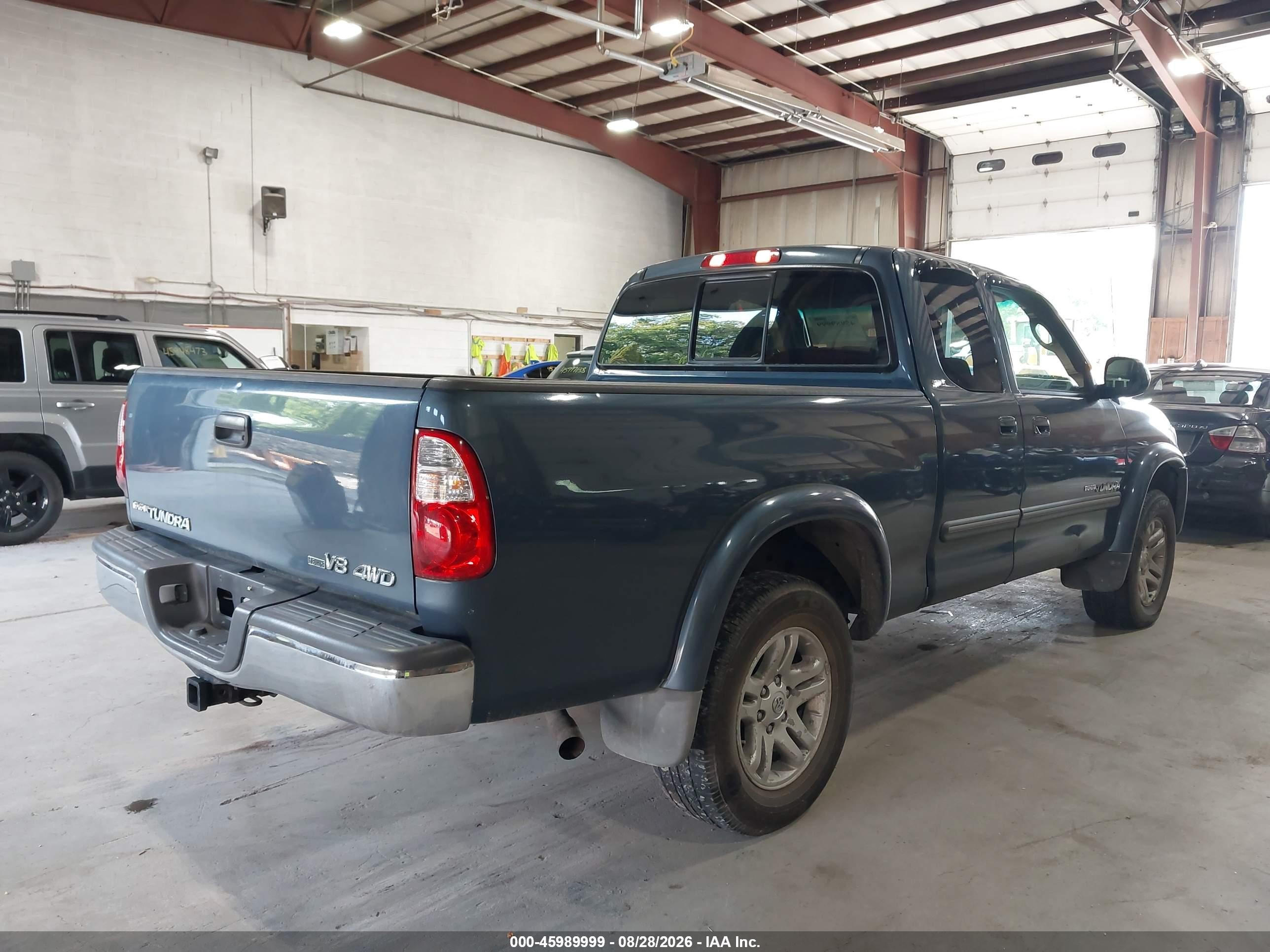 2006 Toyota Tundra Sr5 V8 Синий vin: 5TBBT44196S485960
