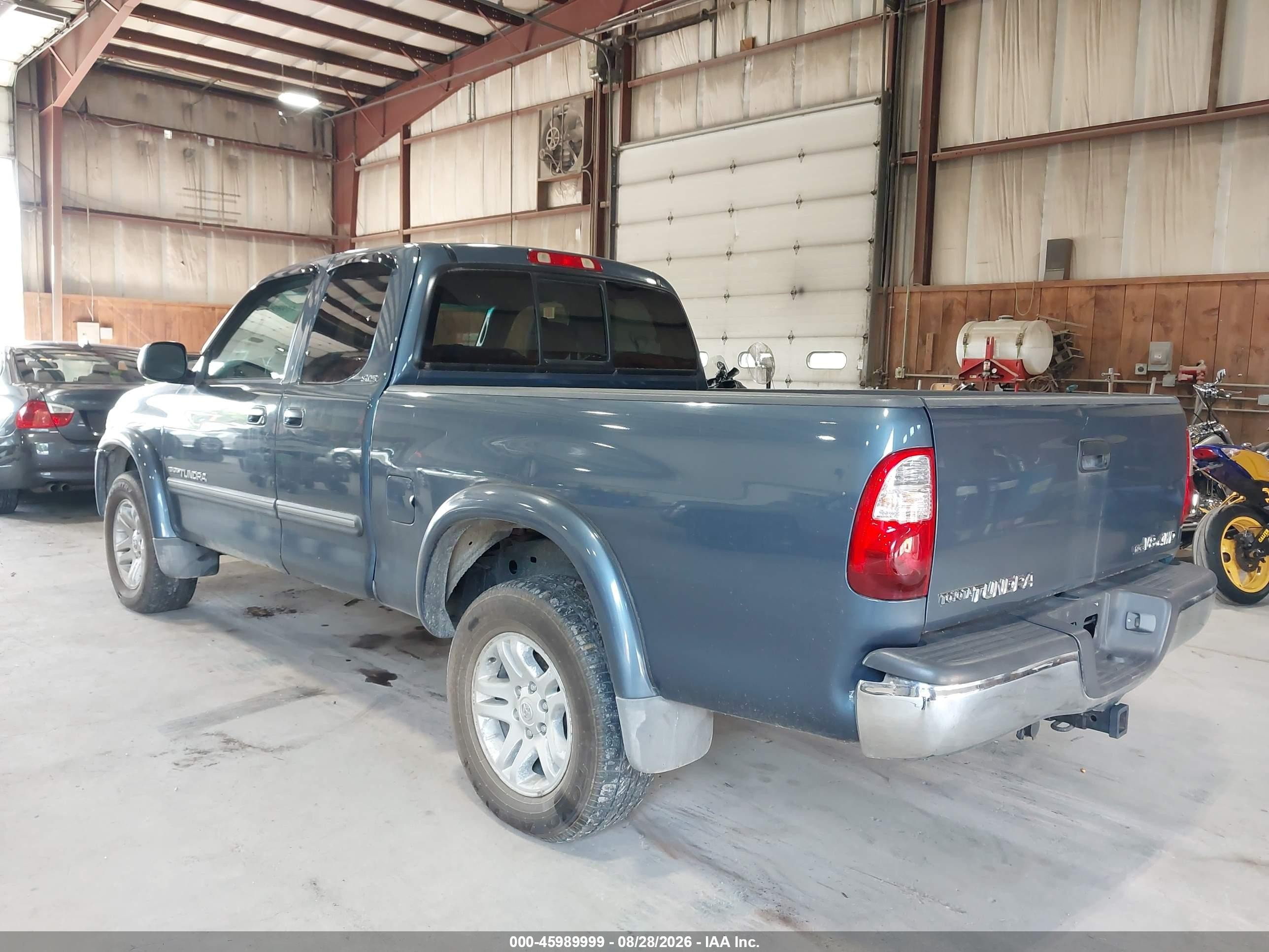 2006 Toyota Tundra Sr5 V8 Синий vin: 5TBBT44196S485960