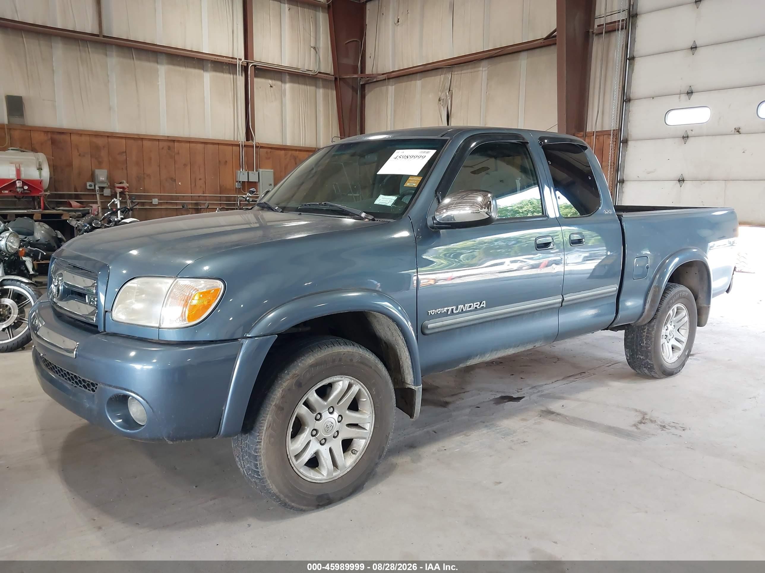 2006 Toyota Tundra Sr5 V8 Синий vin: 5TBBT44196S485960