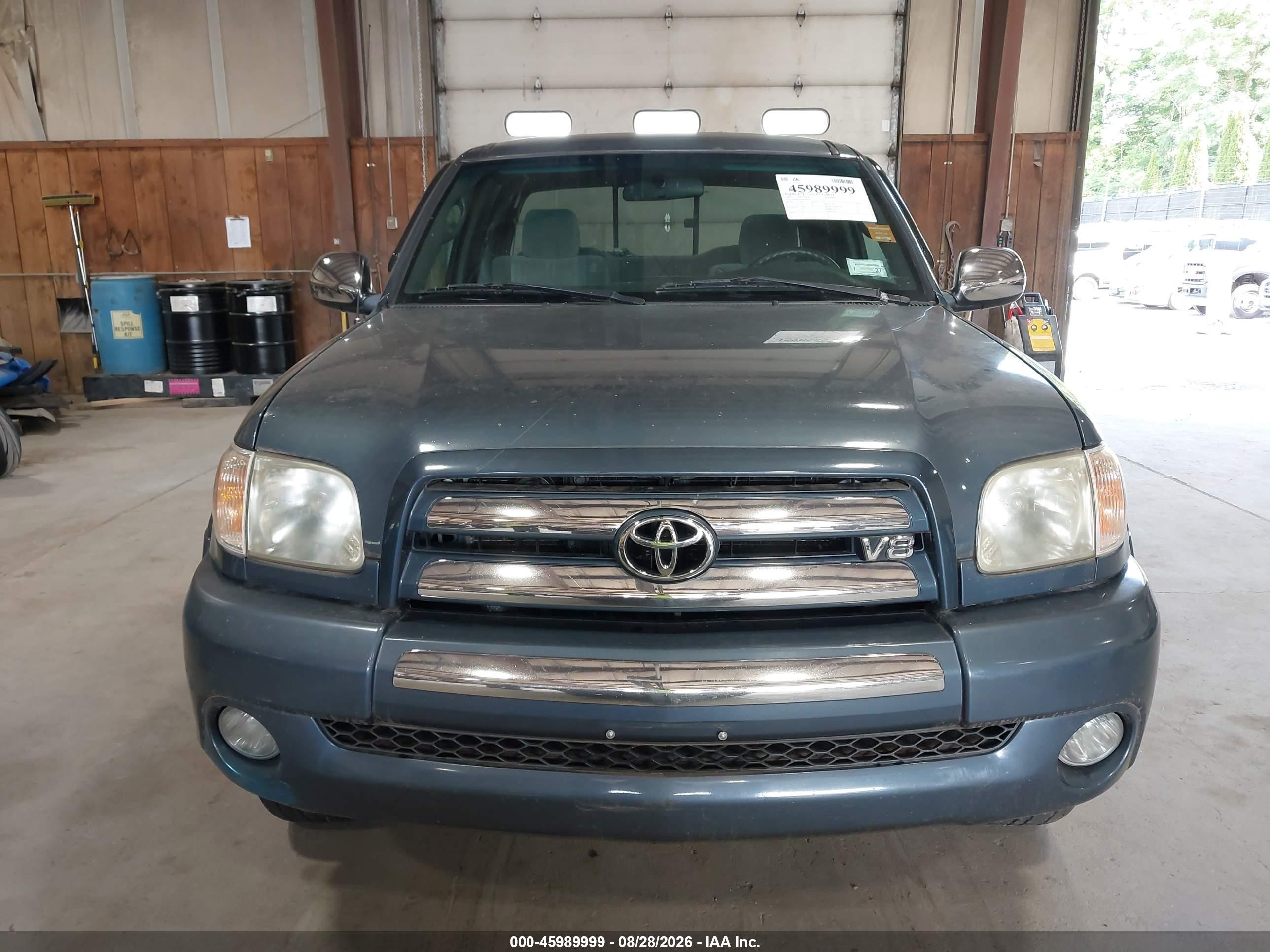 2006 Toyota Tundra Sr5 V8 Синий vin: 5TBBT44196S485960