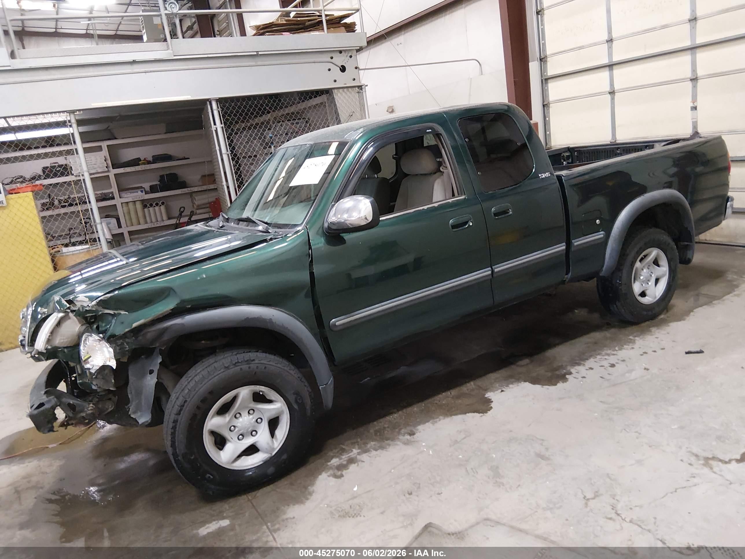 2001 Toyota Tundra Sr5 V8 Green vin: 5TBBT441X1S126741