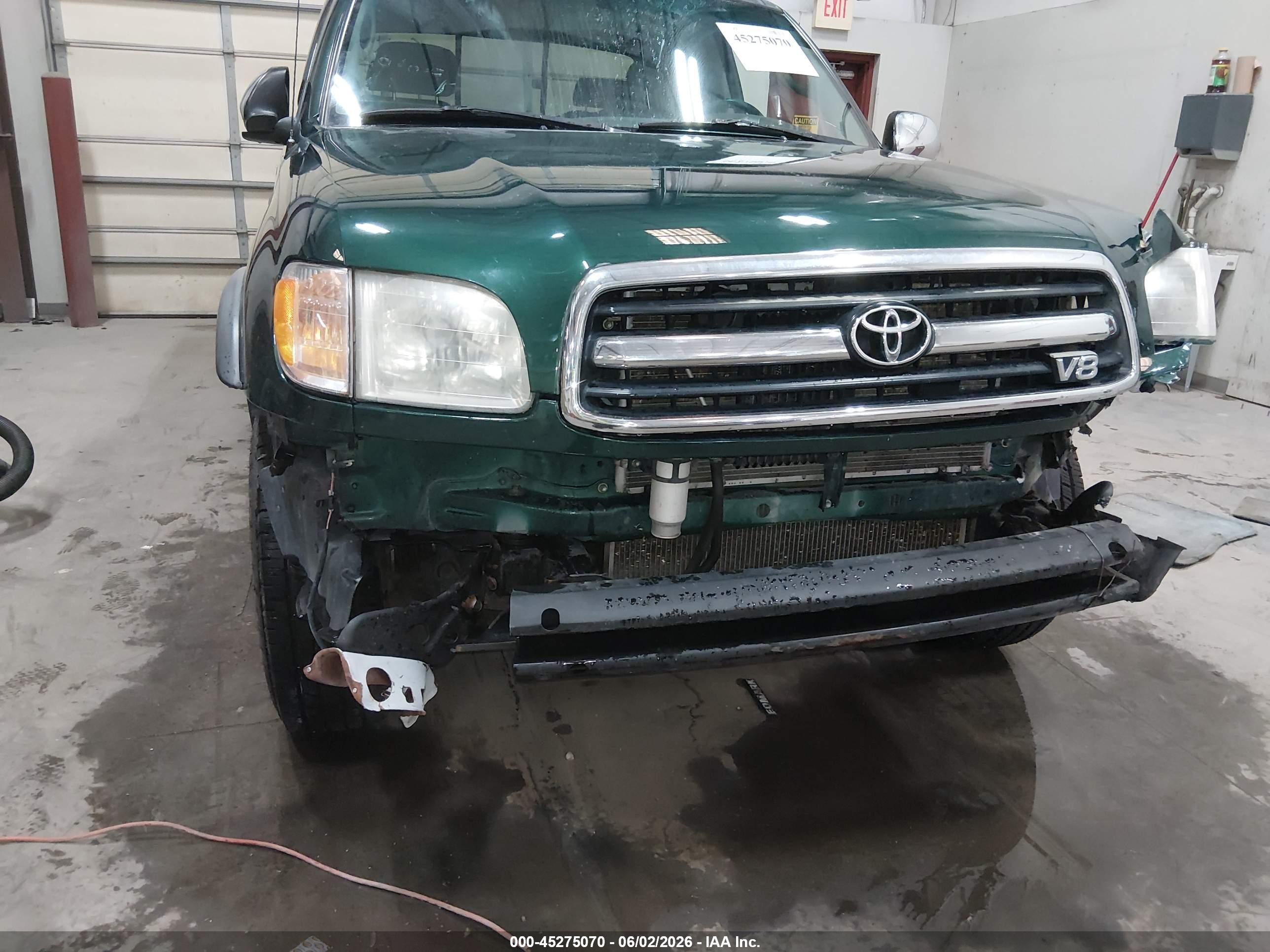 2001 Toyota Tundra Sr5 V8 Green vin: 5TBBT441X1S126741