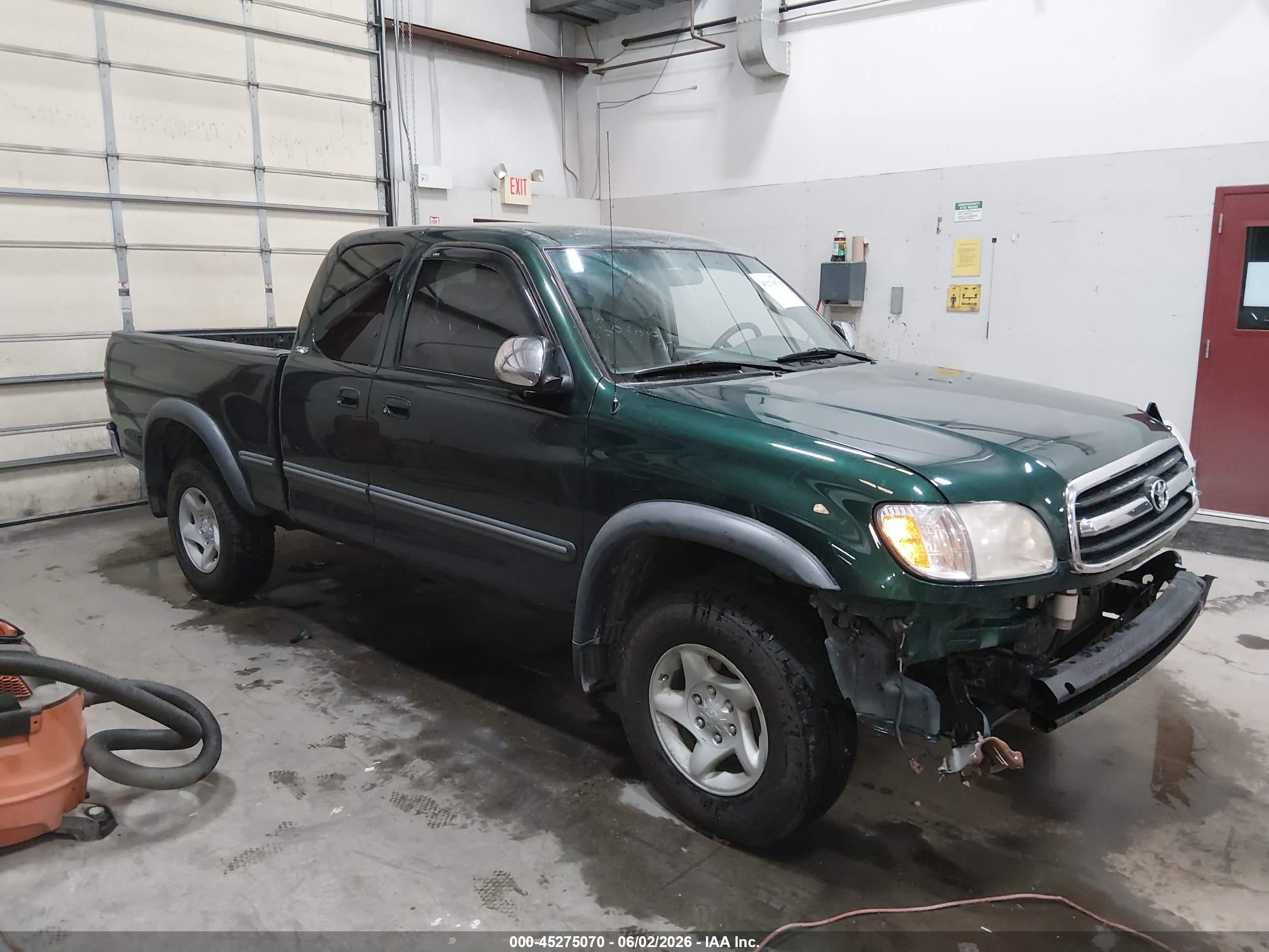 2001 Toyota Tundra Sr5 V8 Green vin: 5TBBT441X1S126741