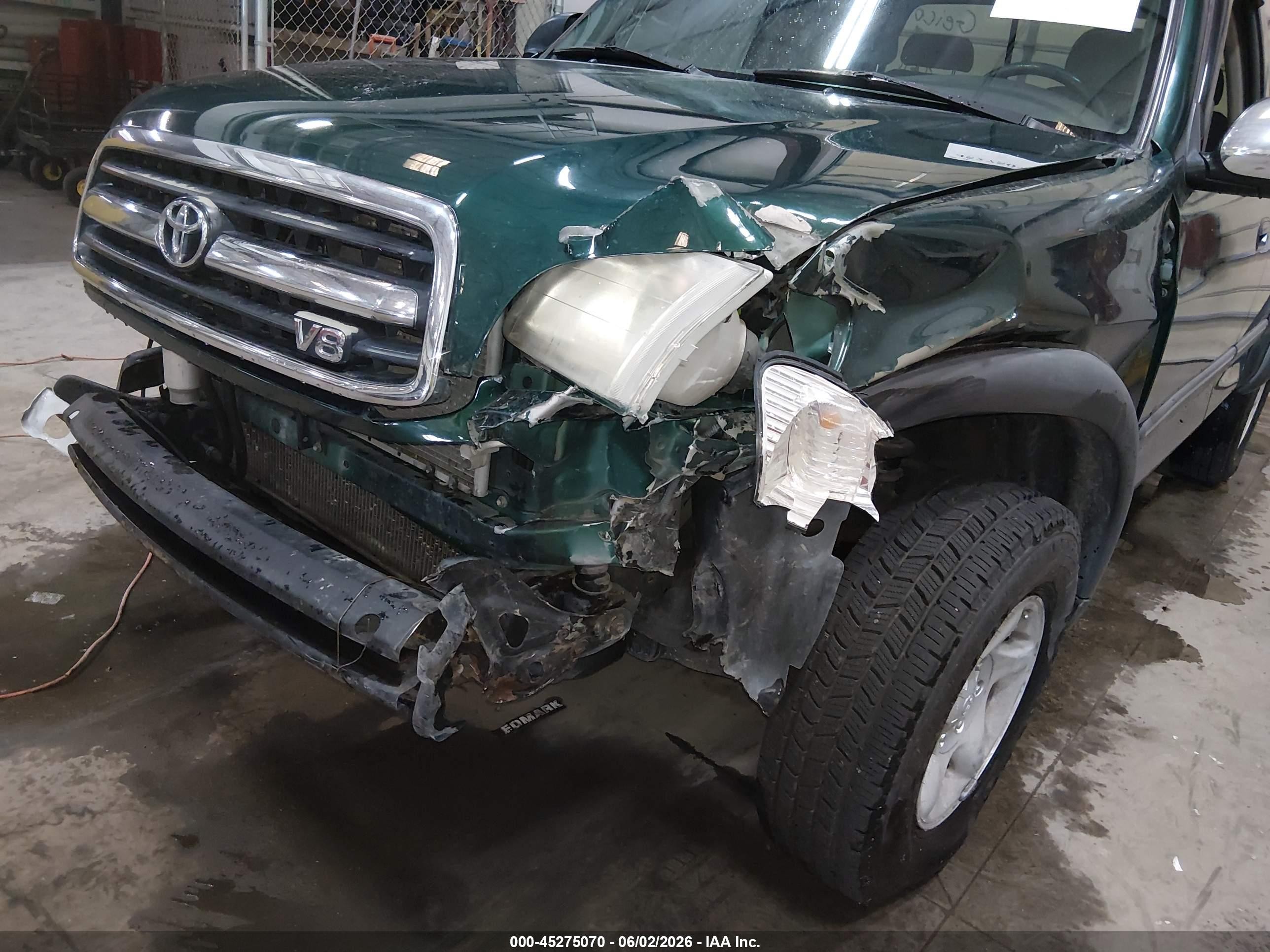 2001 Toyota Tundra Sr5 V8 Green vin: 5TBBT441X1S126741