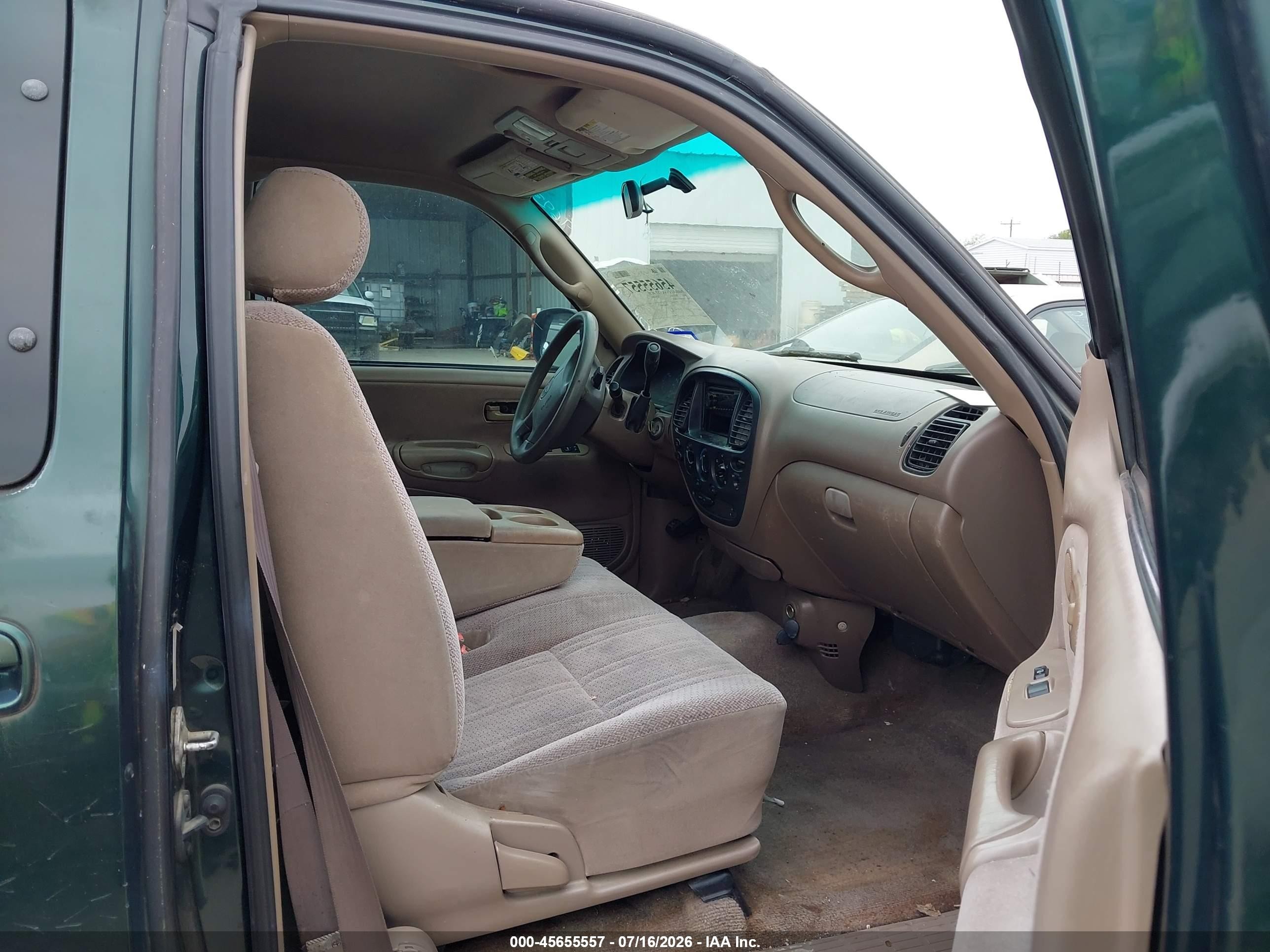 2001 Toyota Tundra Sr5 V8 Green vin: 5TBBT441X1S189693