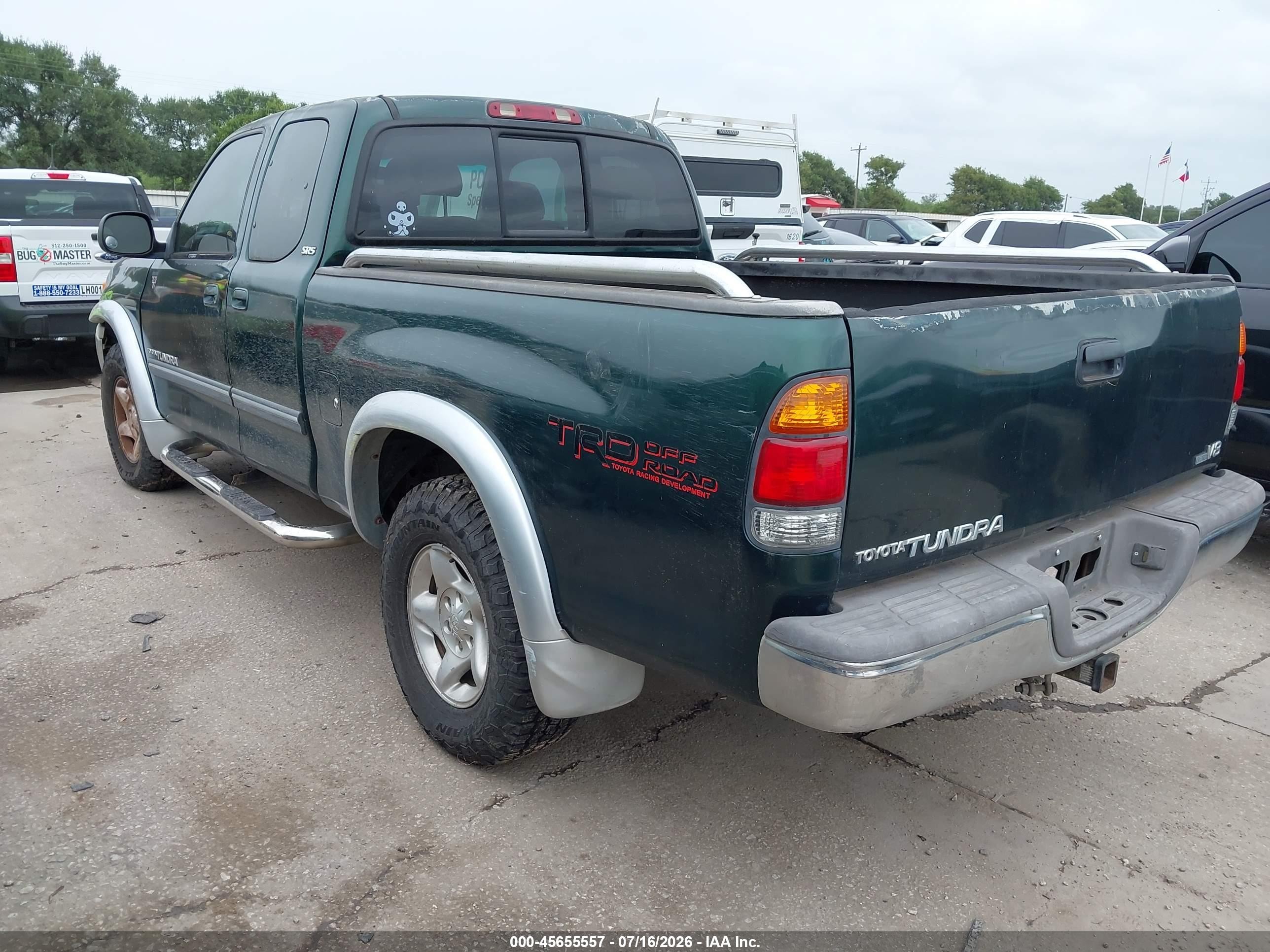 2001 Toyota Tundra Sr5 V8 Green vin: 5TBBT441X1S189693