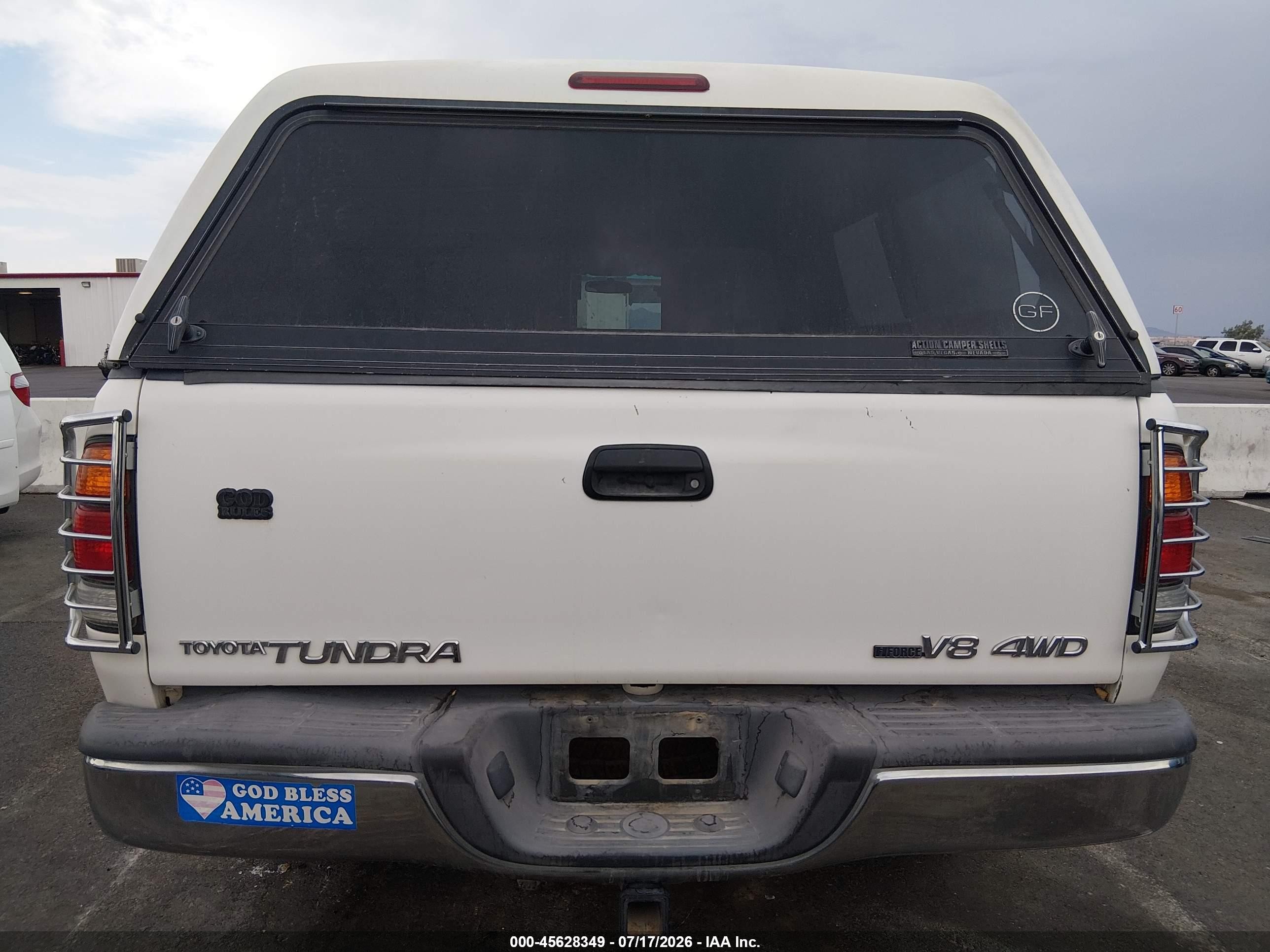 2002 Toyota Tundra Access Cab/access Cab Sr5 White vin: 5TBBT441X2S232348