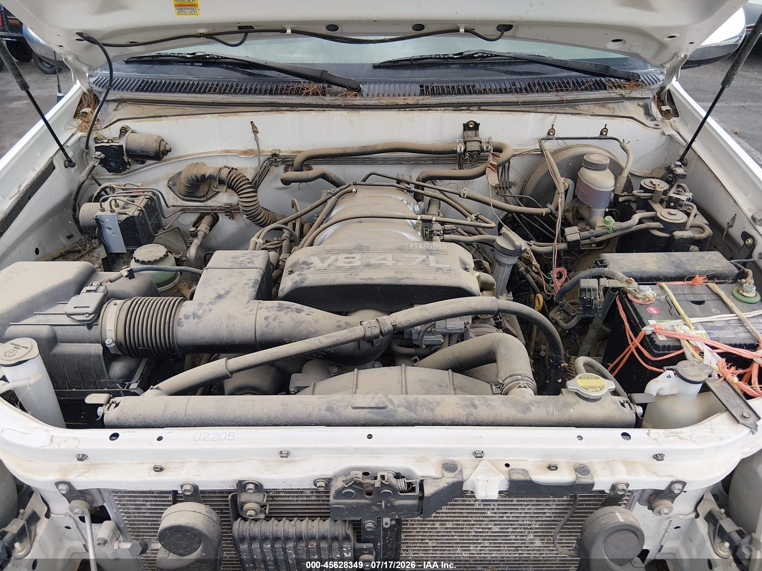 2002 Toyota Tundra Access Cab/access Cab Sr5 White vin: 5TBBT441X2S232348