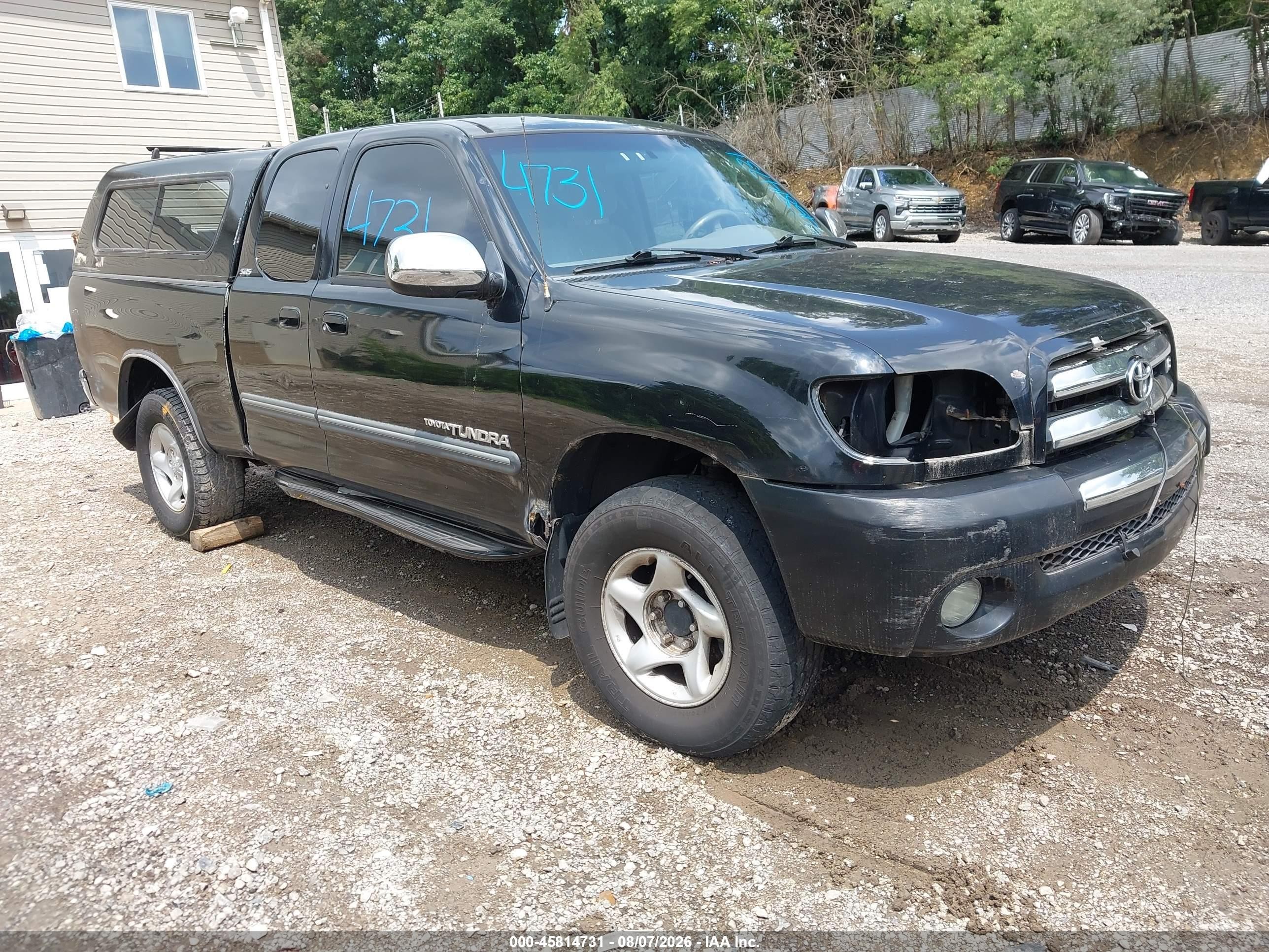 2003 Toyota Tundra Sr5 V8 Black vin: 5TBBT441X3S360753
