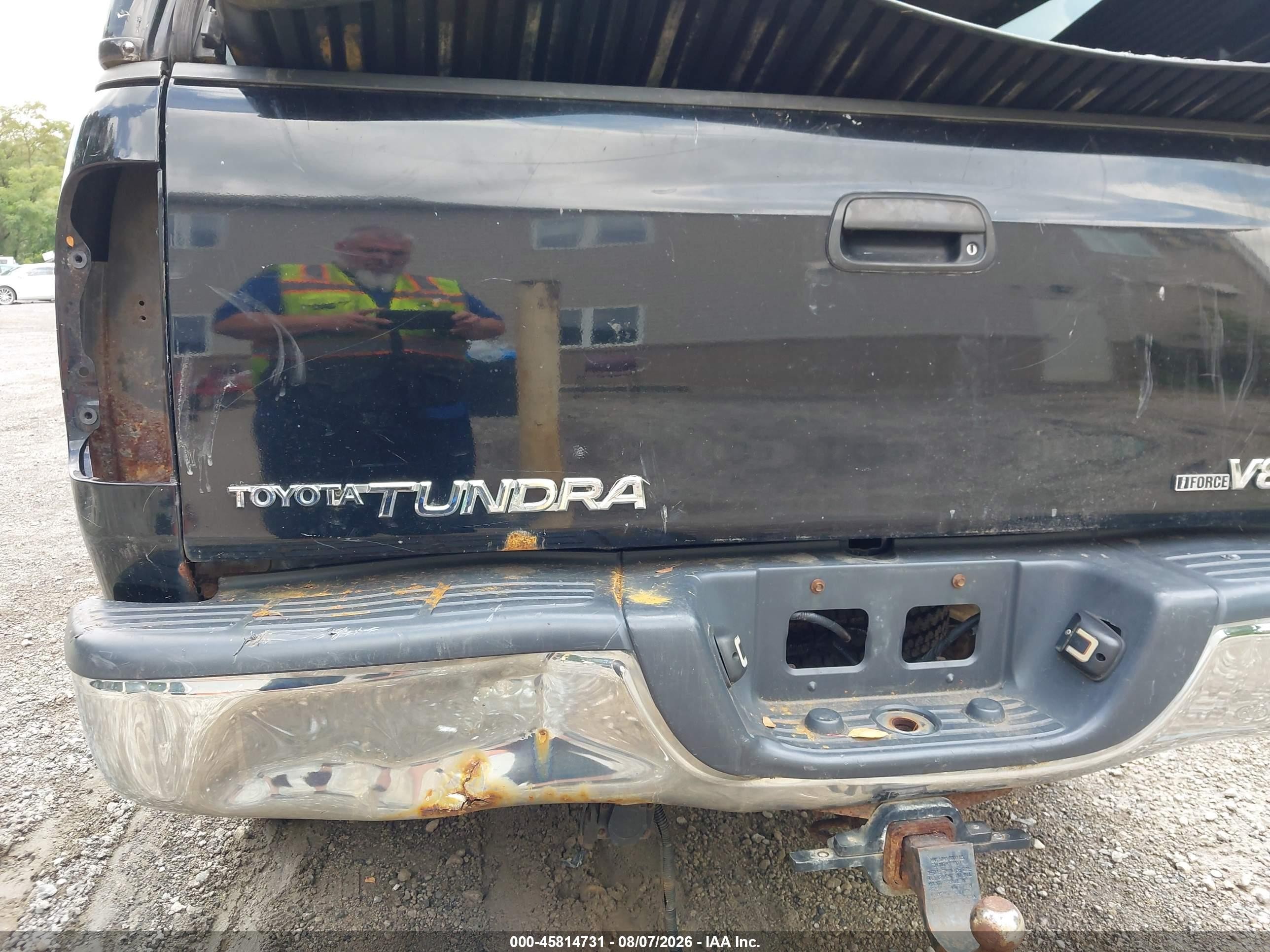 2003 Toyota Tundra Sr5 V8 Black vin: 5TBBT441X3S360753