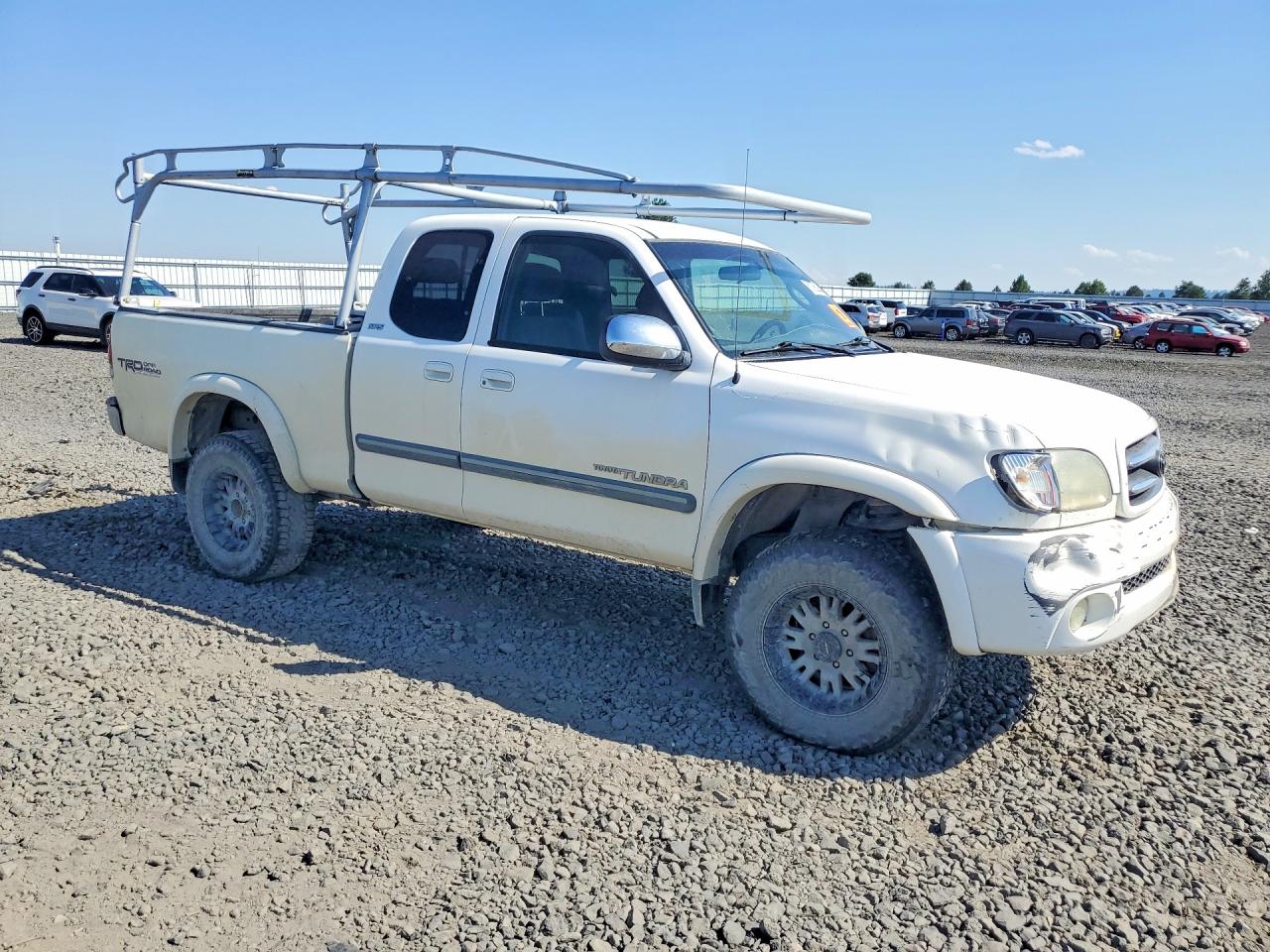 2003 Toyota Tundra Access Cab Sr5 White vin: 5TBBT441X3S415704