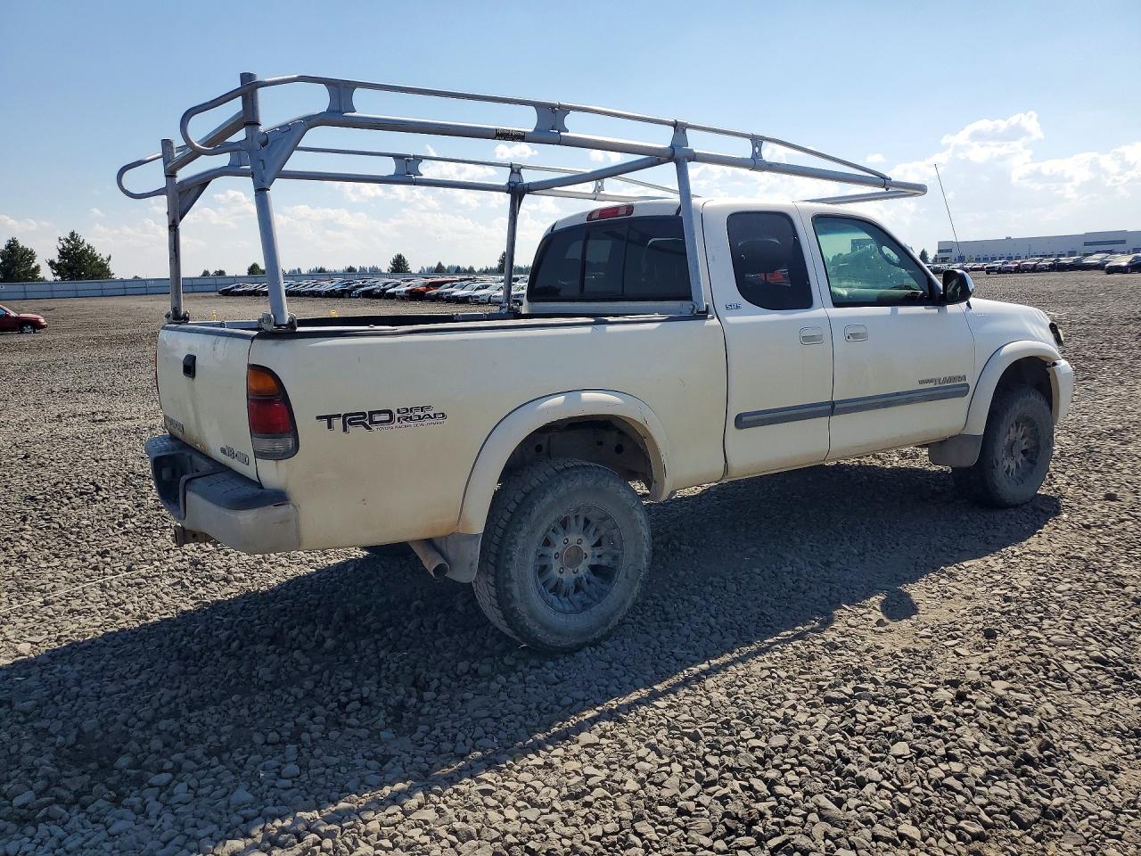 2003 Toyota Tundra Access Cab Sr5 White vin: 5TBBT441X3S415704