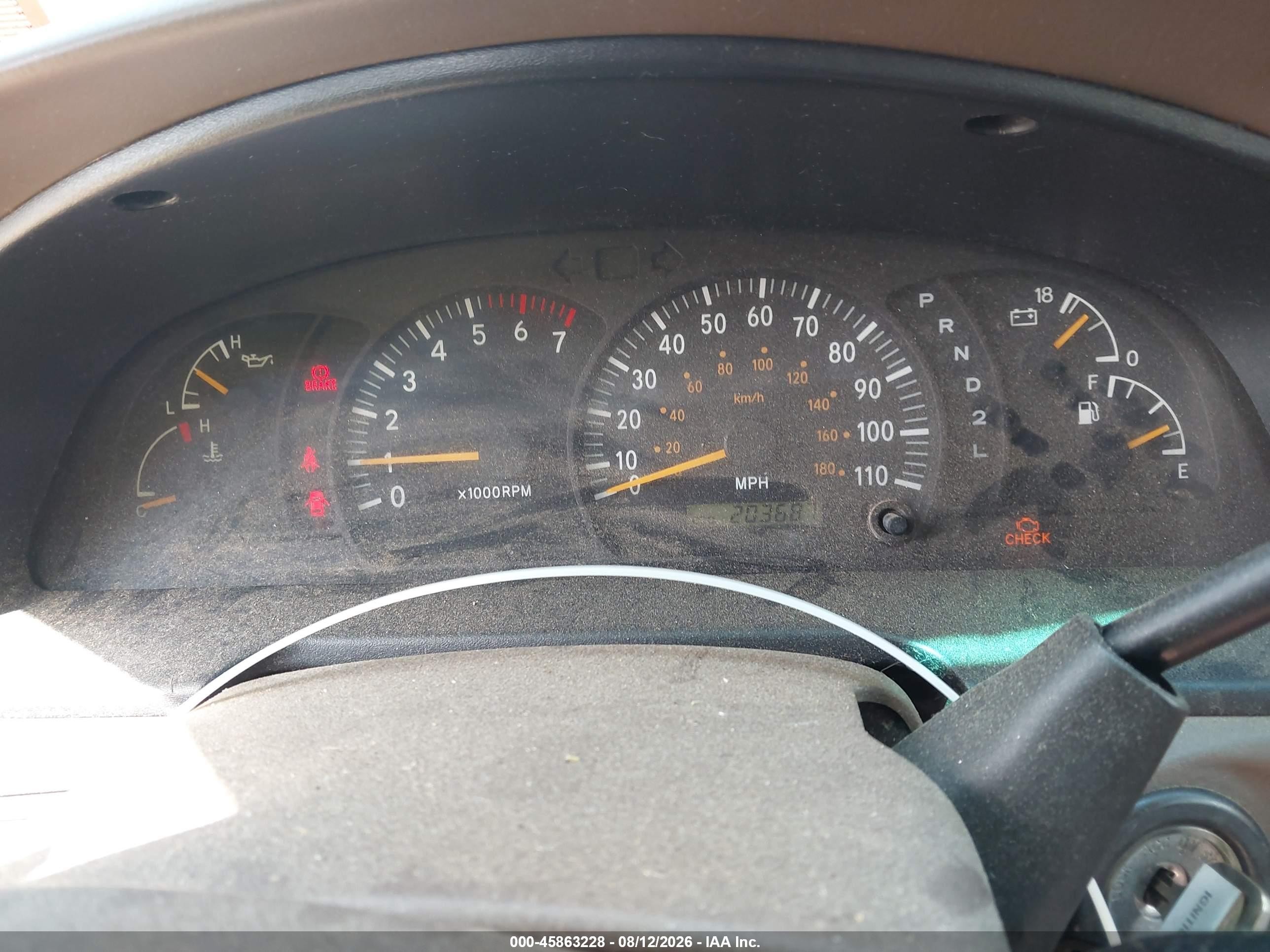 2000 Toyota Tundra Sr5 V8 Black vin: 5TBBT441XYS047368