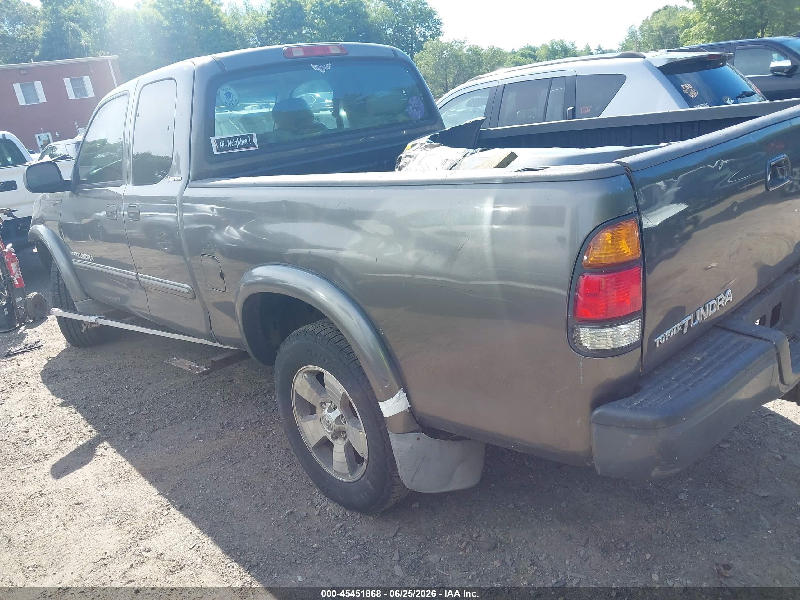 2003 Toyota Tundra Ltd V8 Gray vin: 5TBBT48123S411351