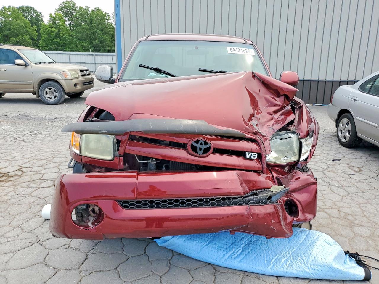 2004 Toyota Tundra Limited Burgundy vin: 5TBBT48134S445316