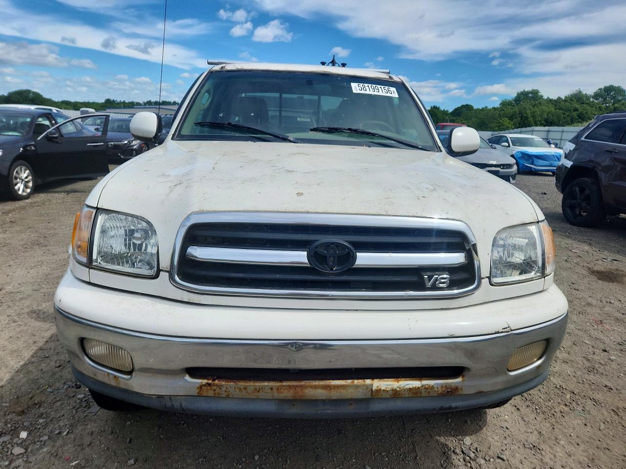 2000 Toyota Tundra Access Cab Limited Белый vin: 5TBBT4813YS054110