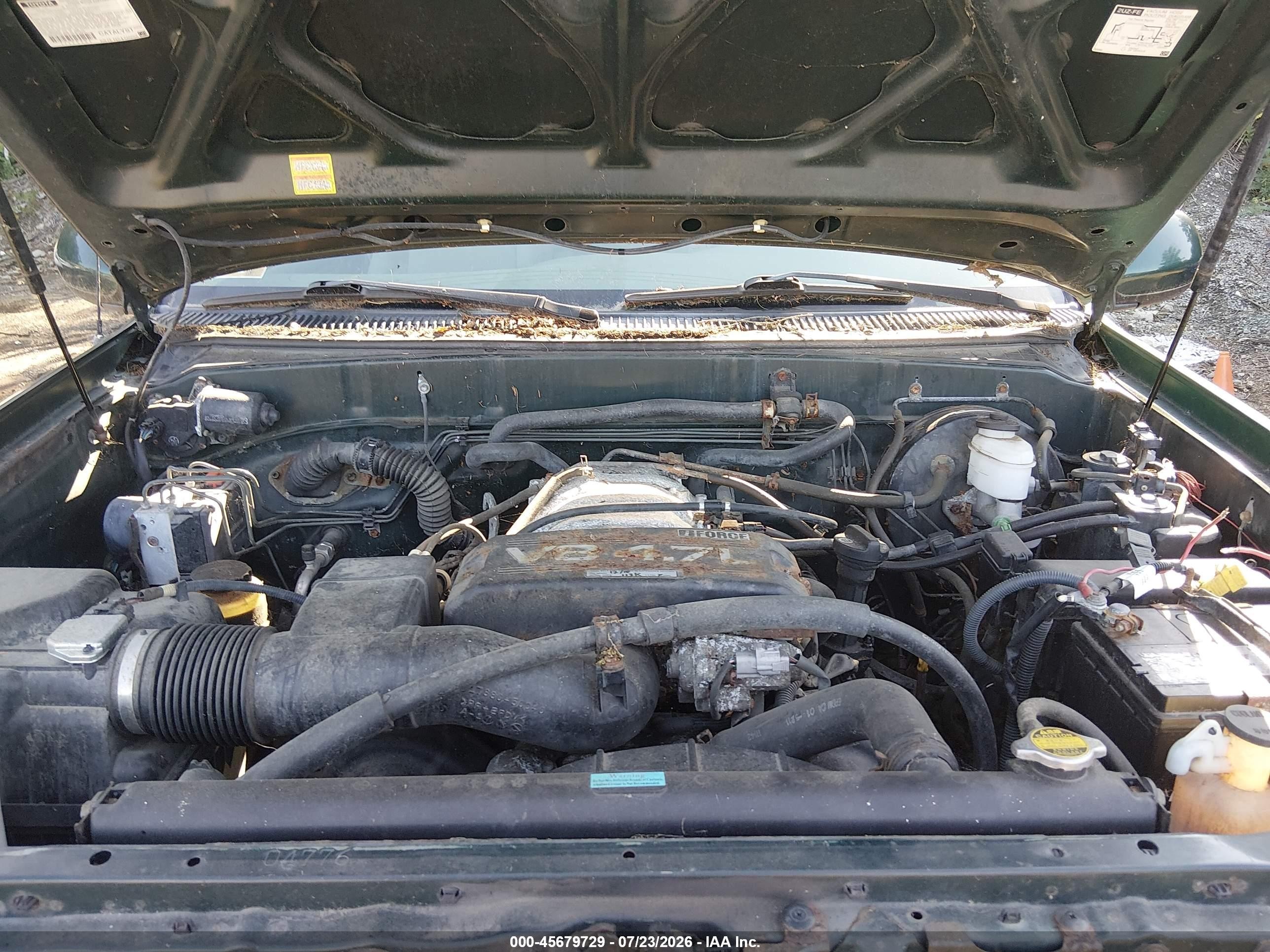 2001 Toyota Tundra Ltd V8 Green vin: 5TBBT48151S200867