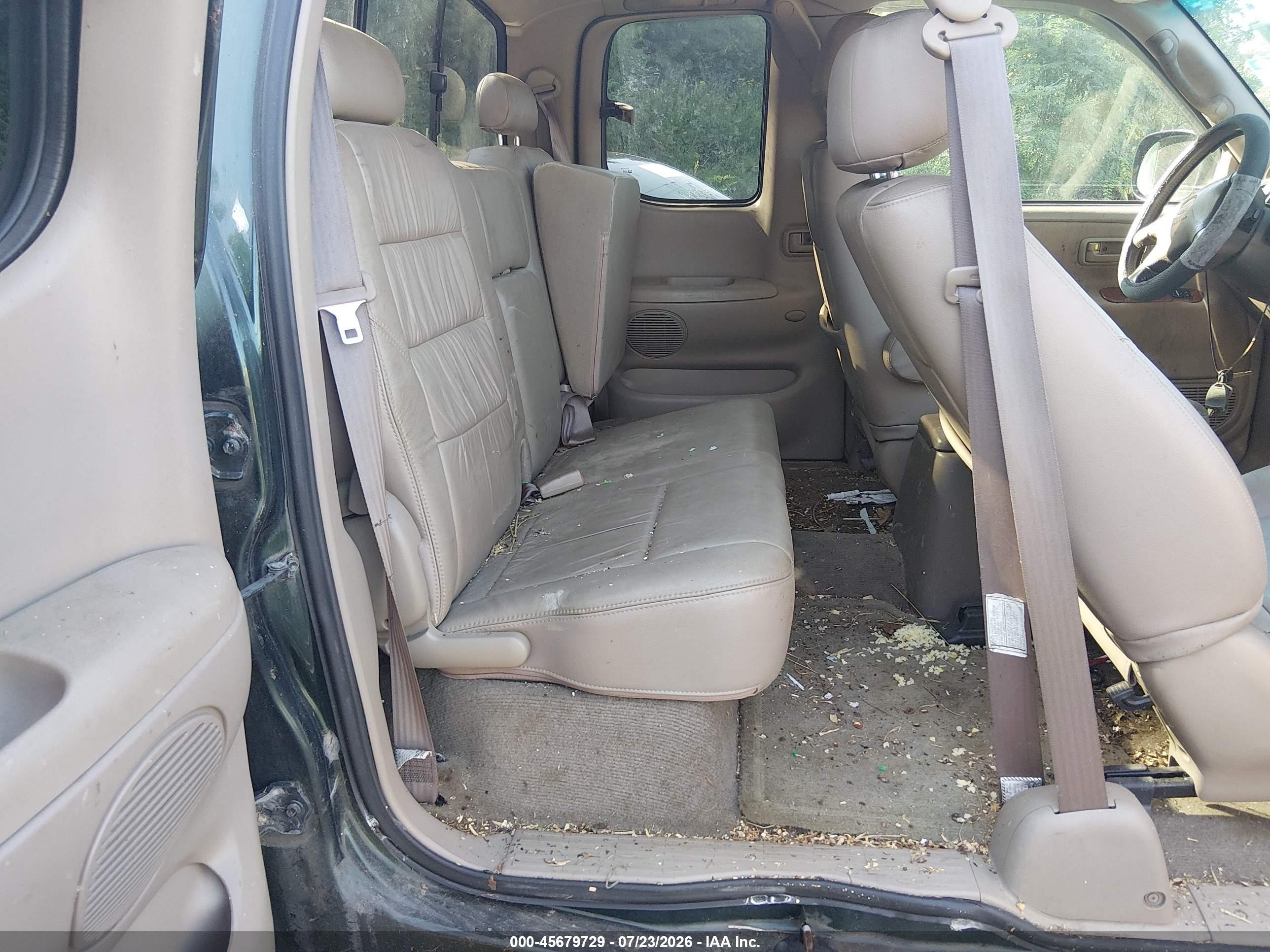 2001 Toyota Tundra Ltd V8 Green vin: 5TBBT48151S200867