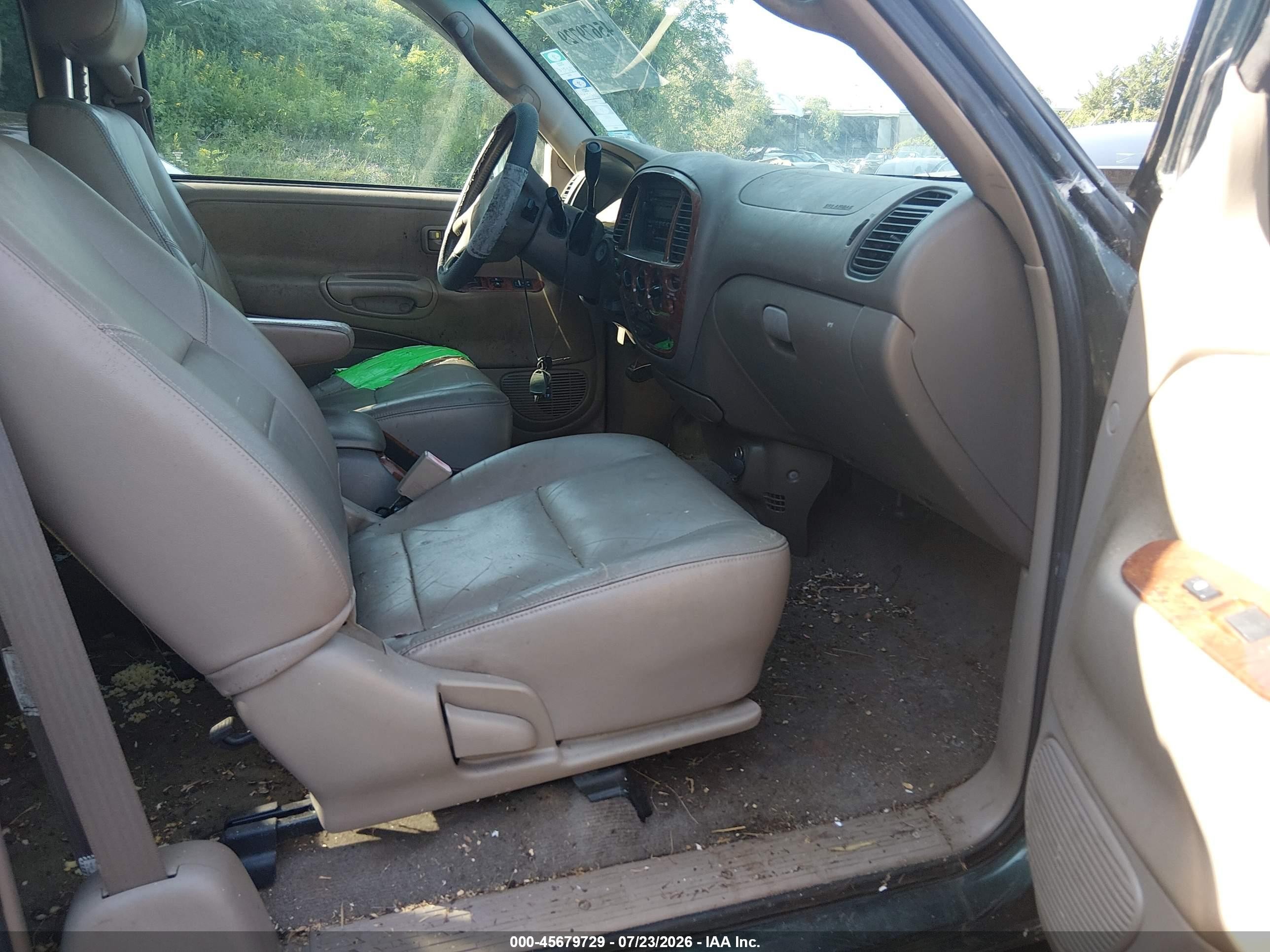 2001 Toyota Tundra Ltd V8 Green vin: 5TBBT48151S200867