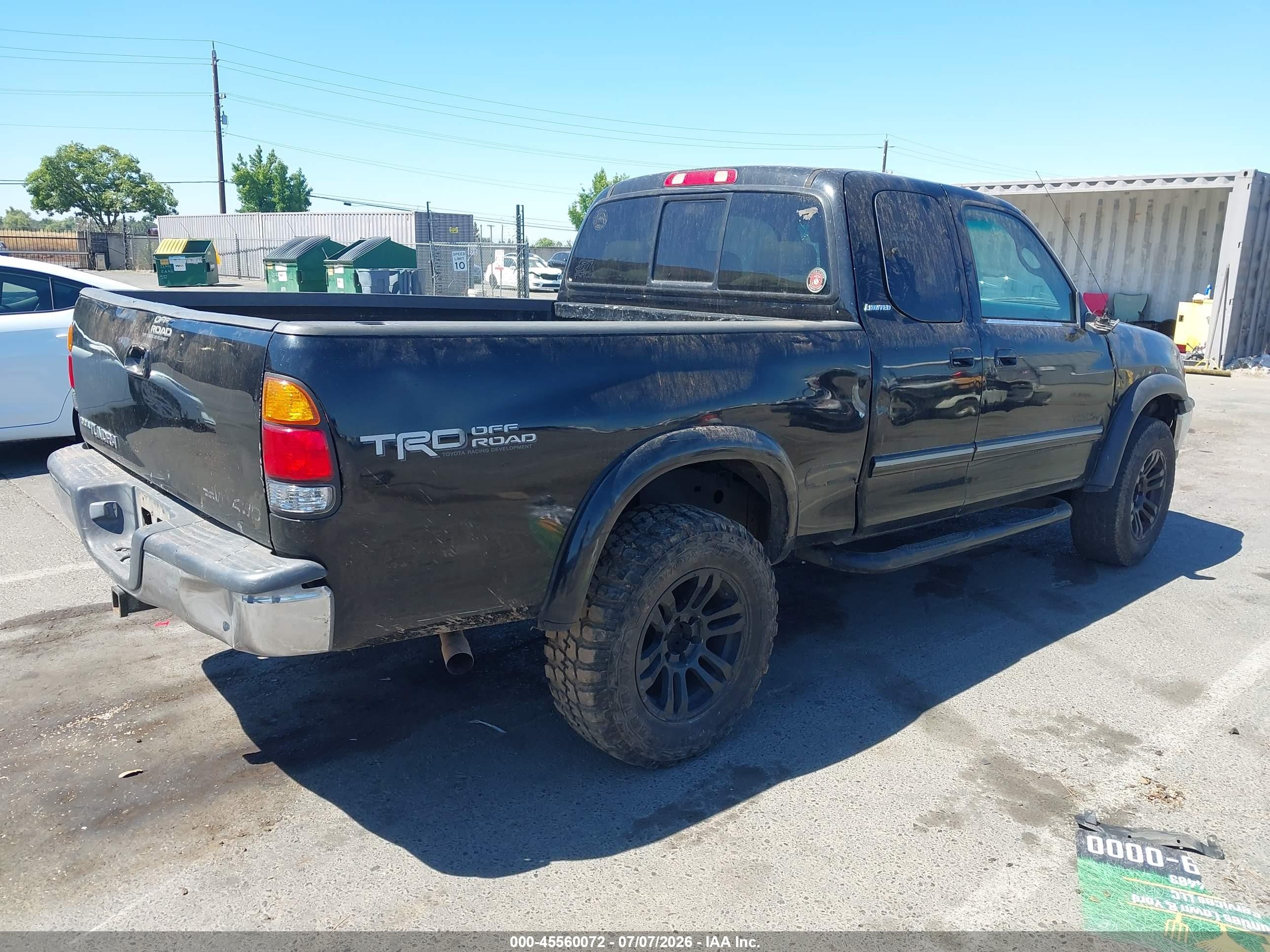 2001 Toyota Tundra Ltd V8 Black vin: 5TBBT48161S152117