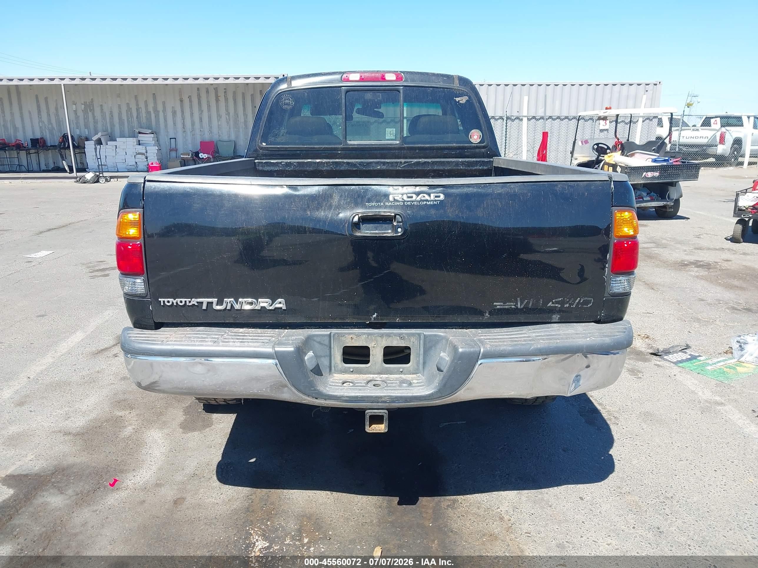 2001 Toyota Tundra Ltd V8 Black vin: 5TBBT48161S152117