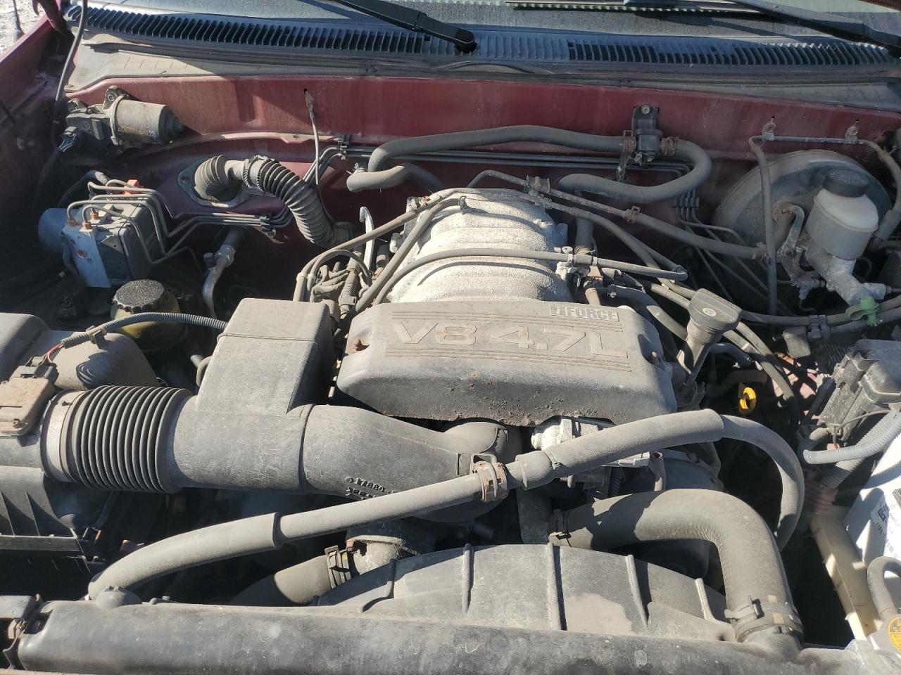 2001 Toyota Tundra Access Cab Limited Maroon vin: 5TBBT48181S216495
