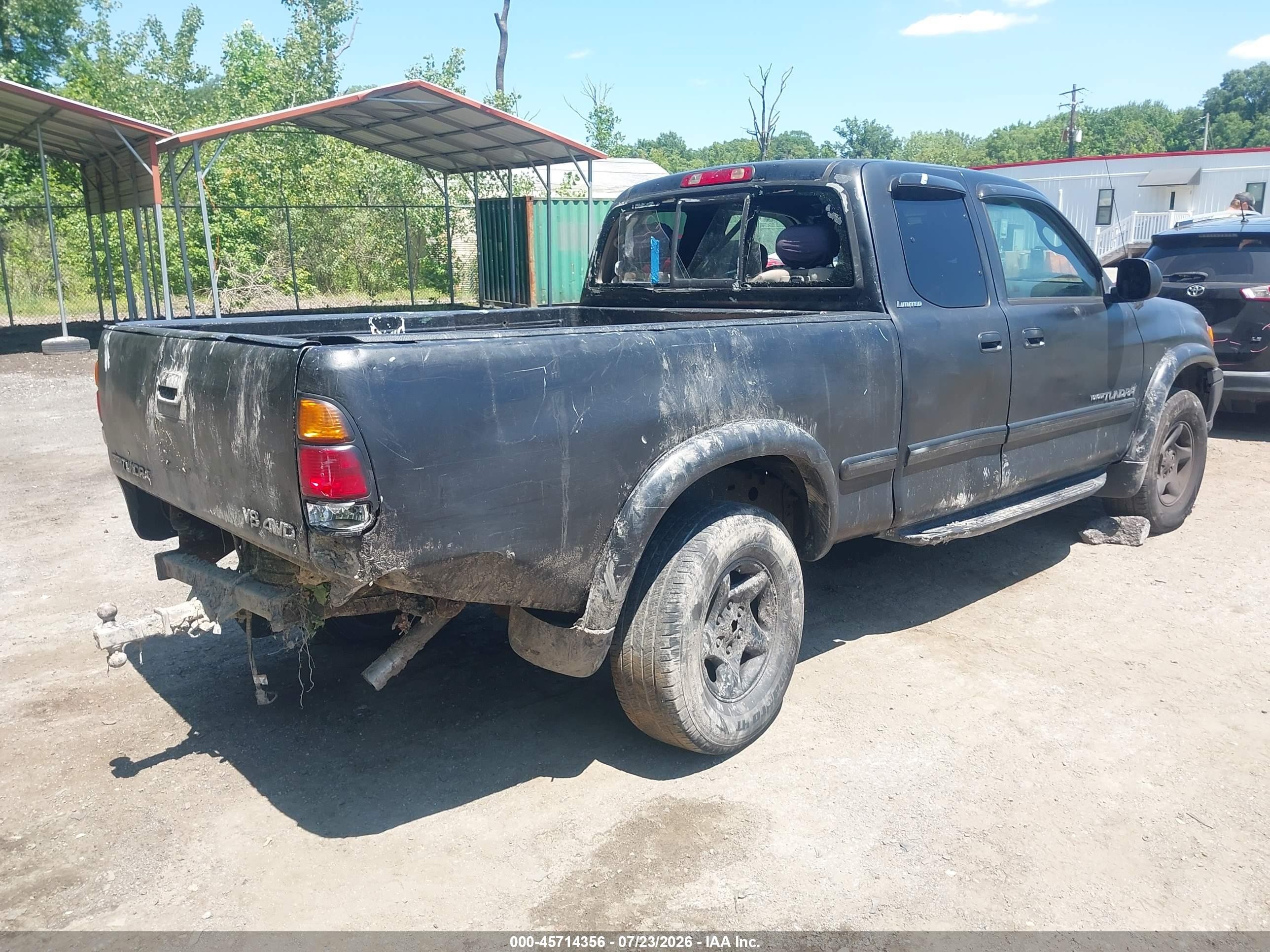 2000 Toyota Tundra Ltd V8 Black vin: 5TBBT4819YS019989