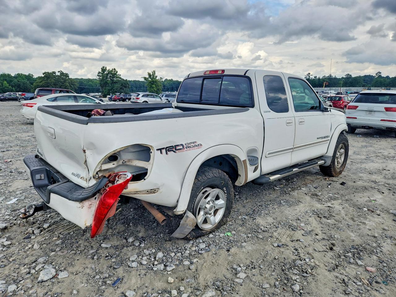 2005 Toyota Tundra Access Cab Limited White vin: 5TBBT481X5S470537