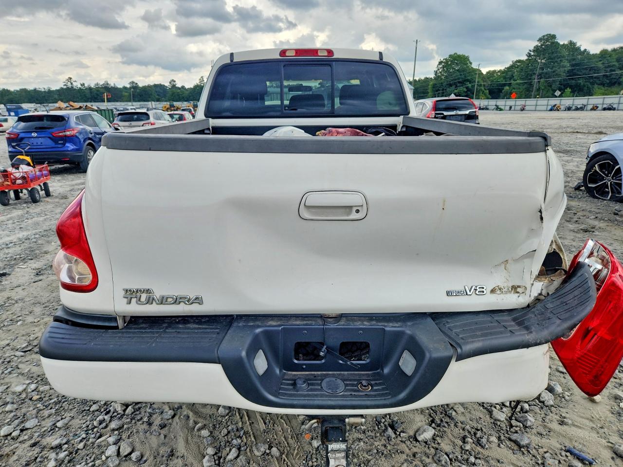 2005 Toyota Tundra Access Cab Limited White vin: 5TBBT481X5S470537
