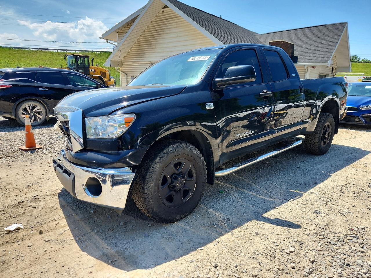 2007 Toyota Tundra Double Cab Sr5 Black vin: 5TBBT54107S455303