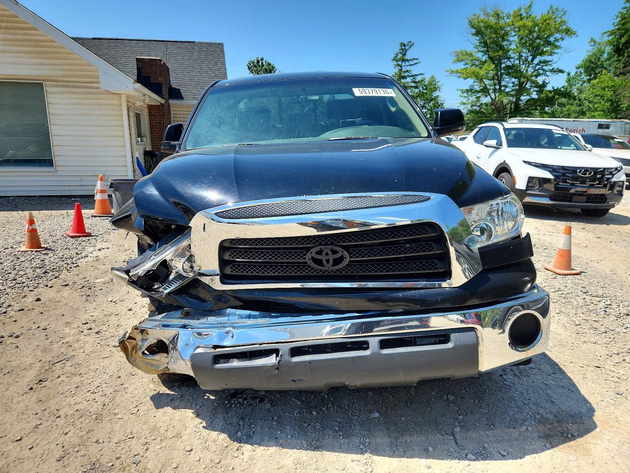 2007 Toyota Tundra Double Cab Sr5 Black vin: 5TBBT54107S455303