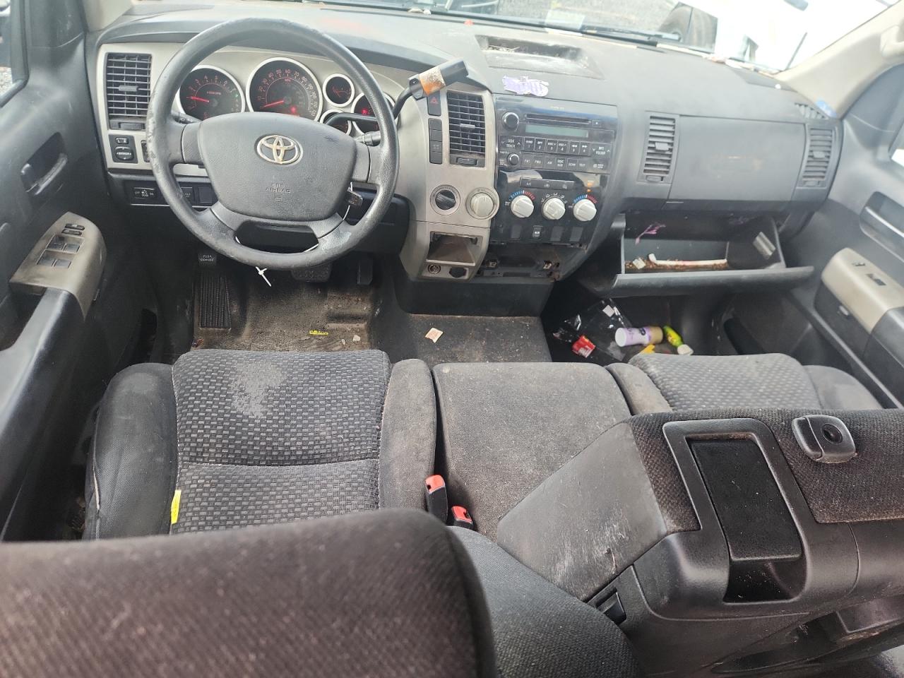 2007 Toyota Tundra Double Cab Sr5 Beige vin: 5TBBT54117S453091
