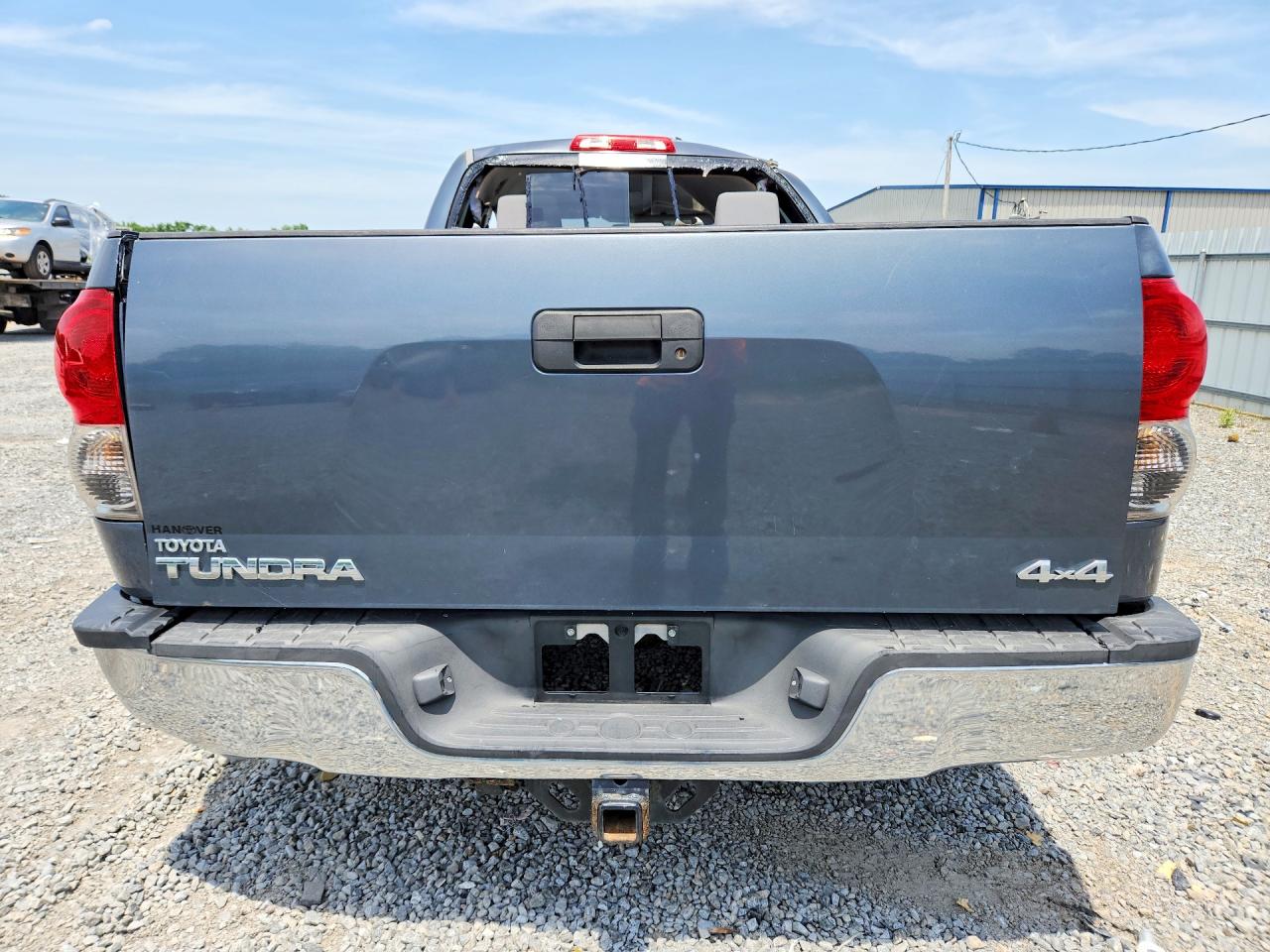 2007 Toyota Tundra Double Cab Sr5 Blue vin: 5TBBT54137S456946