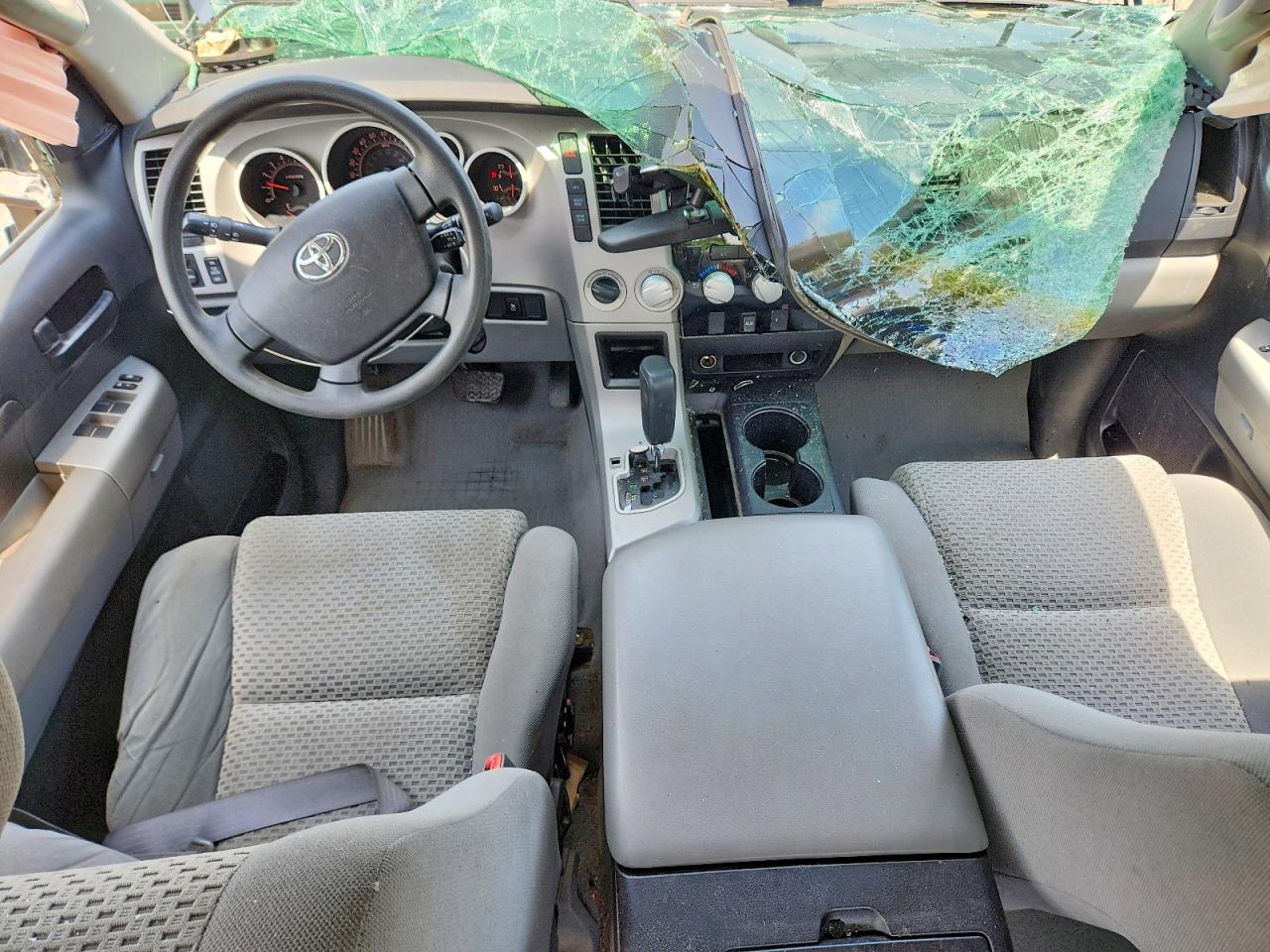 2007 Toyota Tundra Double Cab Sr5 Blue vin: 5TBBT54137S456946