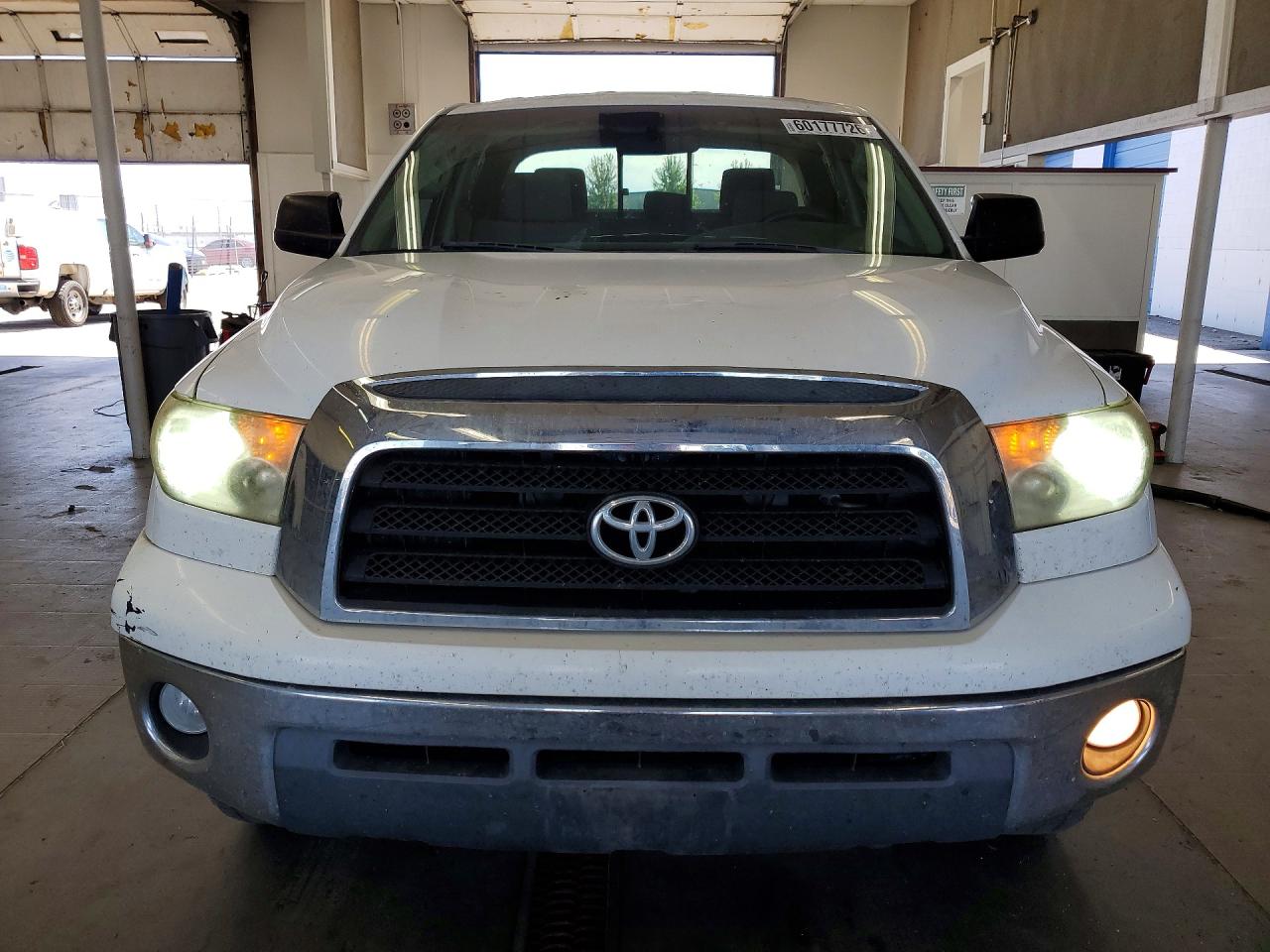 2007 Toyota Tundra Double Cab Sr5 White vin: 5TBBT54147S452629
