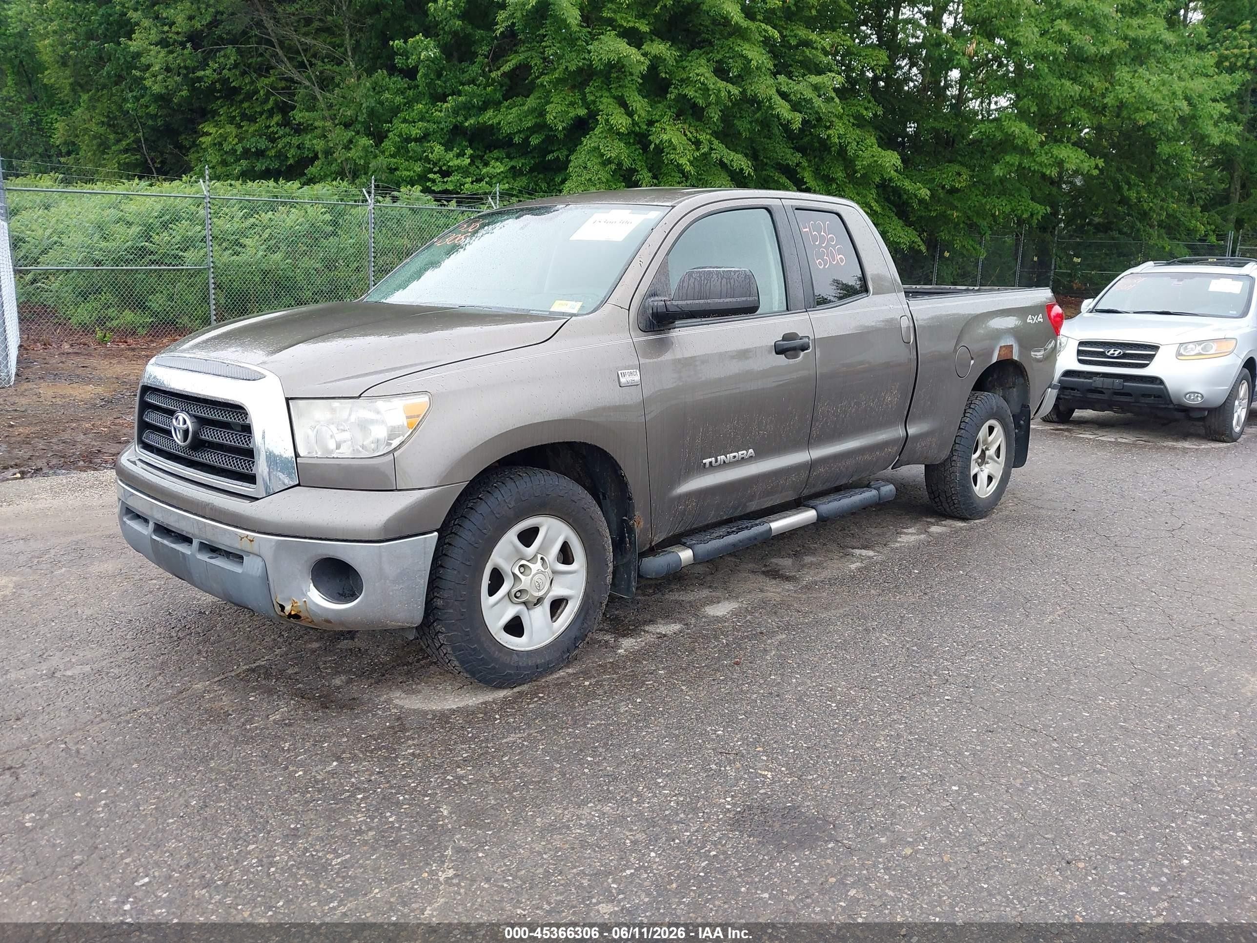 2008 Toyota Tundra Base 4.7l V8 Желто-коричневый vin: 5TBBT54148S463485