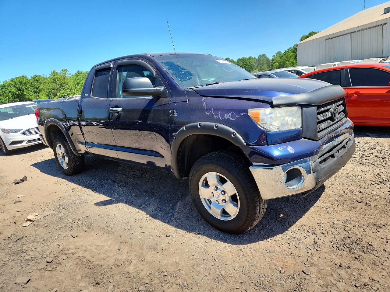 2008 Toyota Tundra Sr5 Blue vin: 5TBBT54148S463731