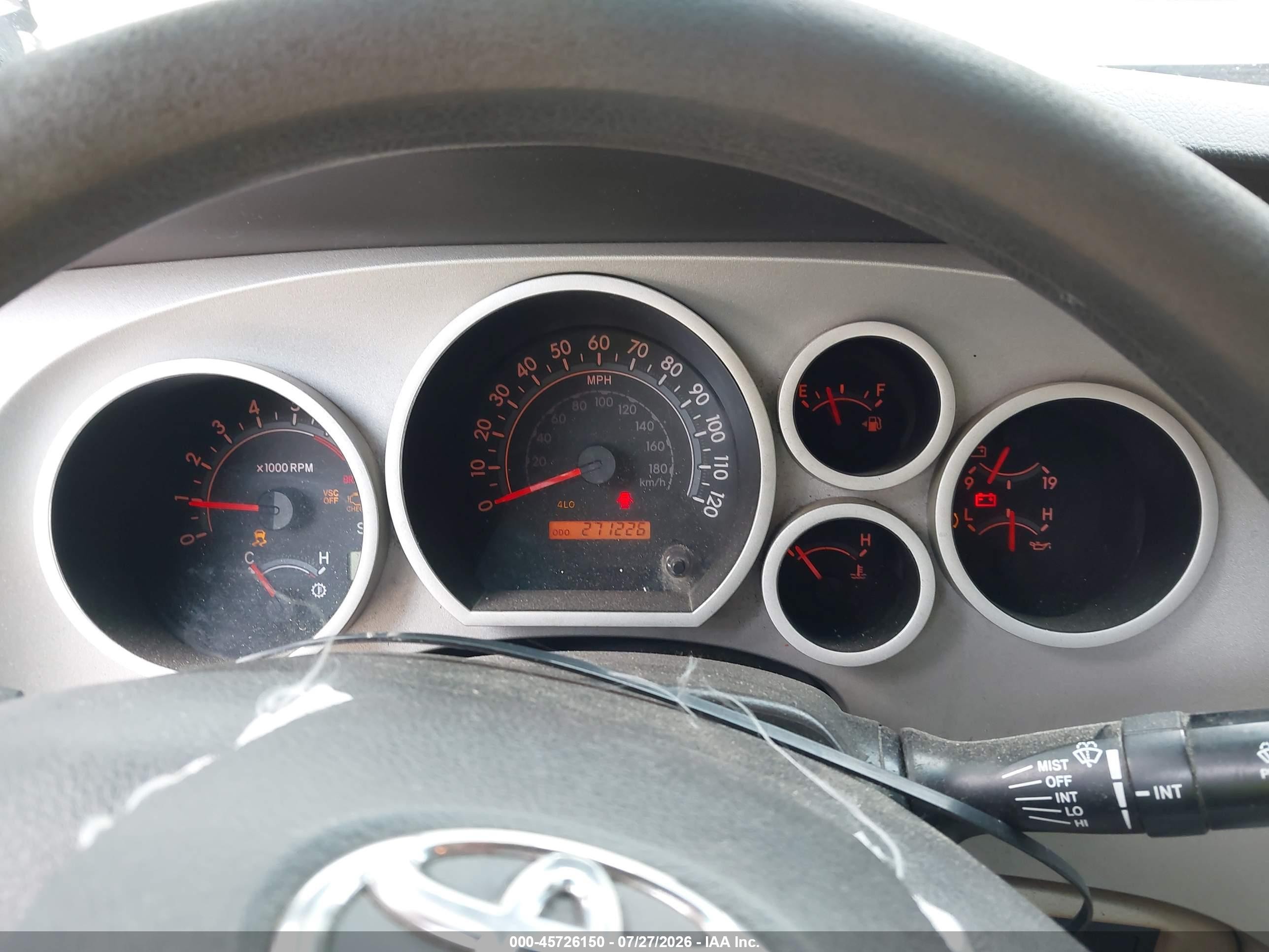 2007 Toyota Tundra Sr5 4.7l V8 Brown vin: 5TBBT54157S457743