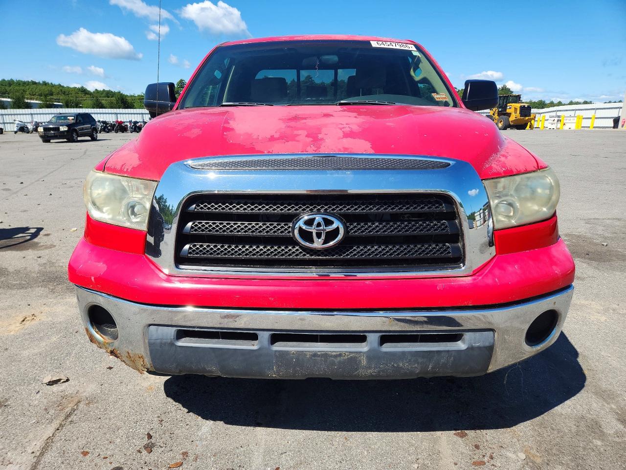 2007 Toyota Tundra Sr5 Red vin: 5TBBT54177S452995