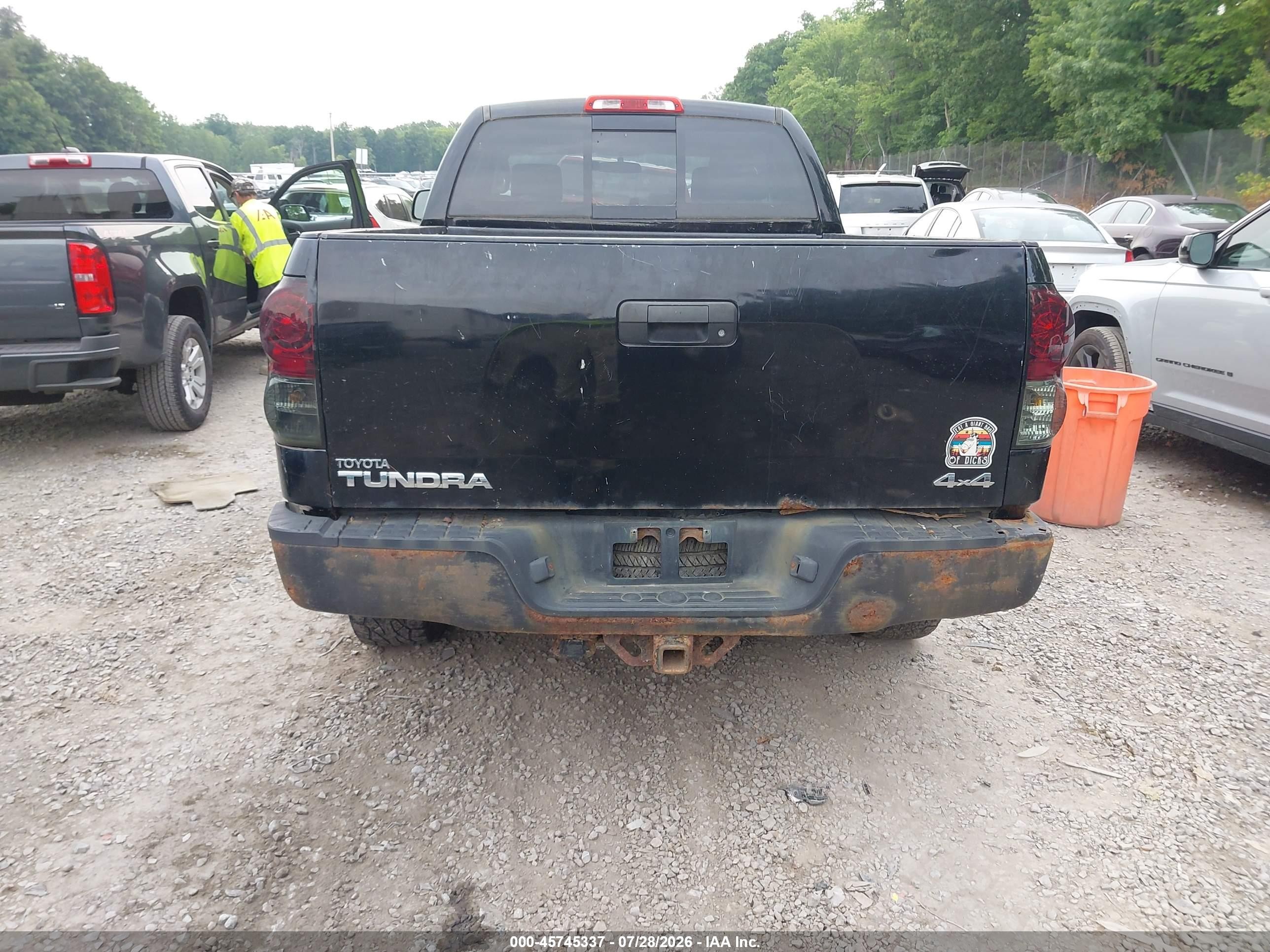 2008 Toyota Tundra Base 4.7l V8 Черный vin: 5TBBT54188S459651