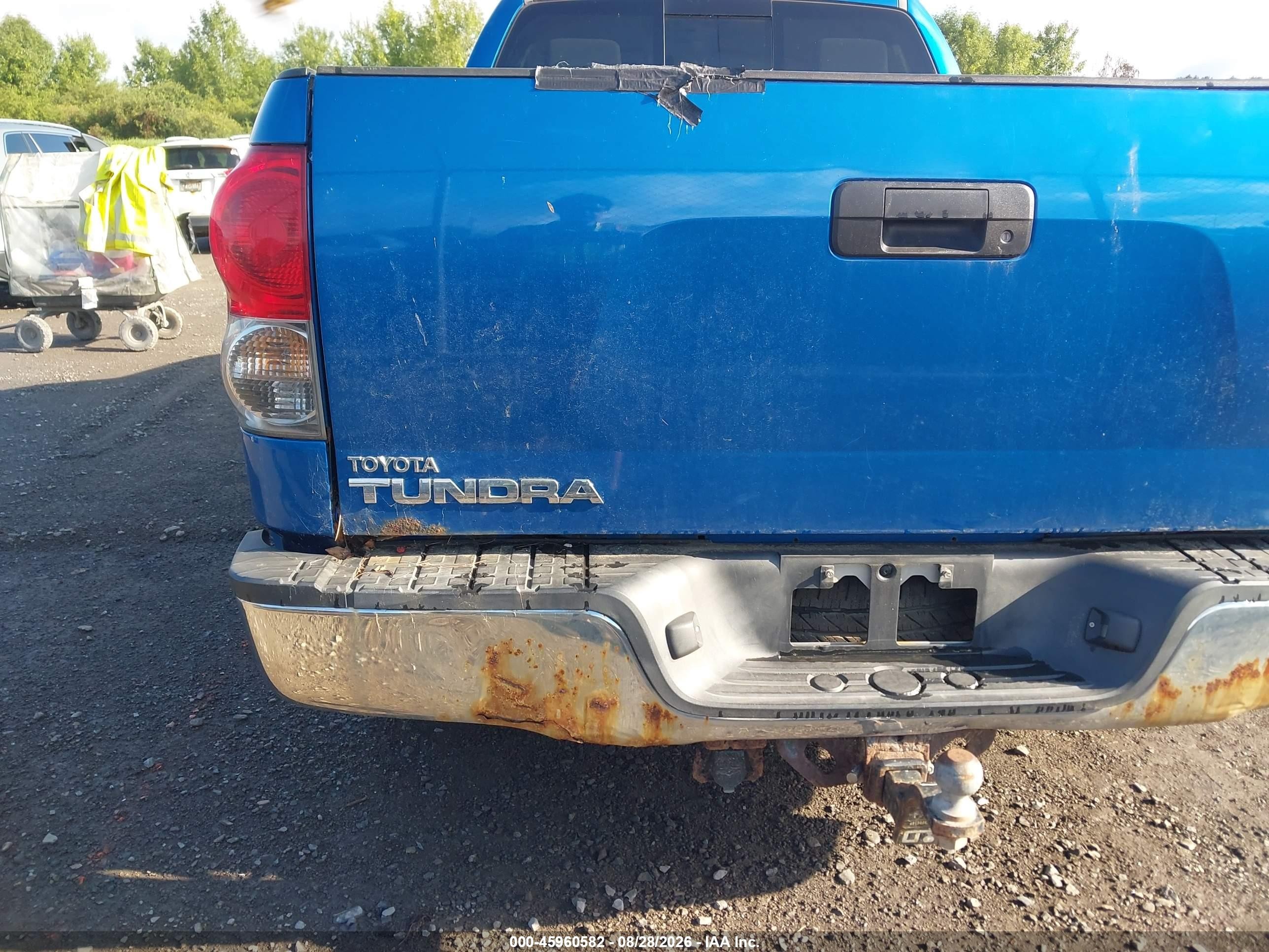 2007 Toyota Tundra Sr5 4.7l V8 Blue vin: 5TBBT54197S456580