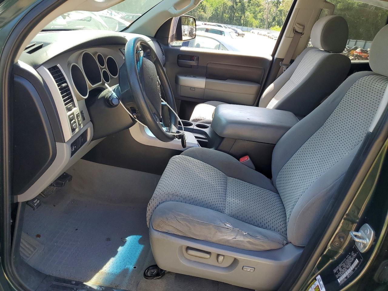2007 Toyota Tundra Double Cab Sr5 Зеленый vin: 5TBBV54107S480955