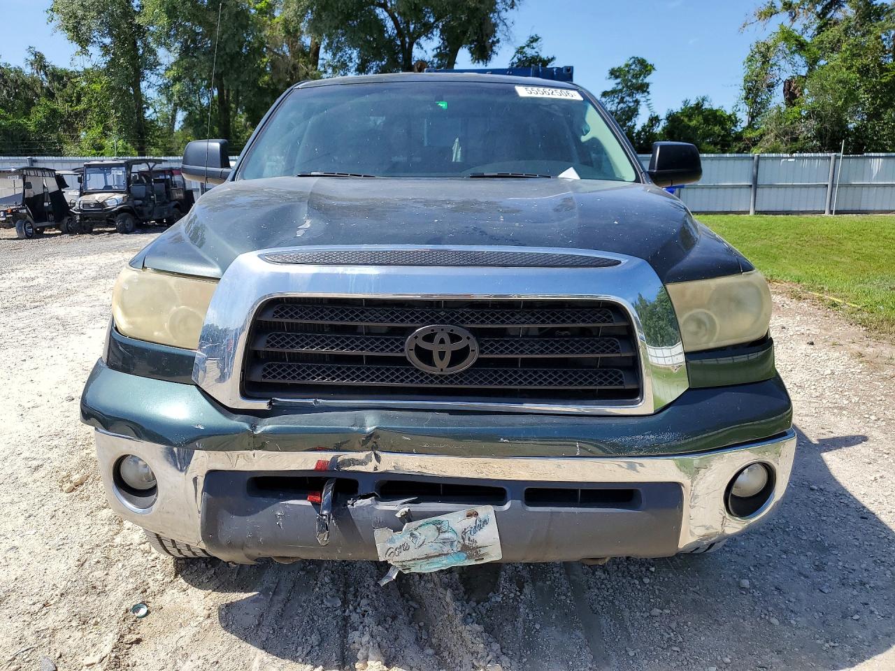 2007 Toyota Tundra Double Cab Sr5 Зеленый vin: 5TBBV54107S480955
