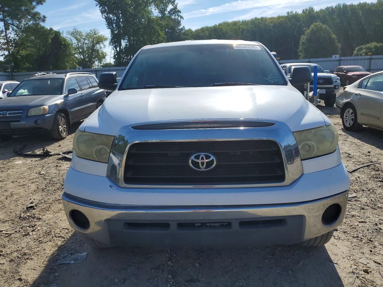 2007 Toyota Tundra Sr5 White vin: 5TBBV54117S450945