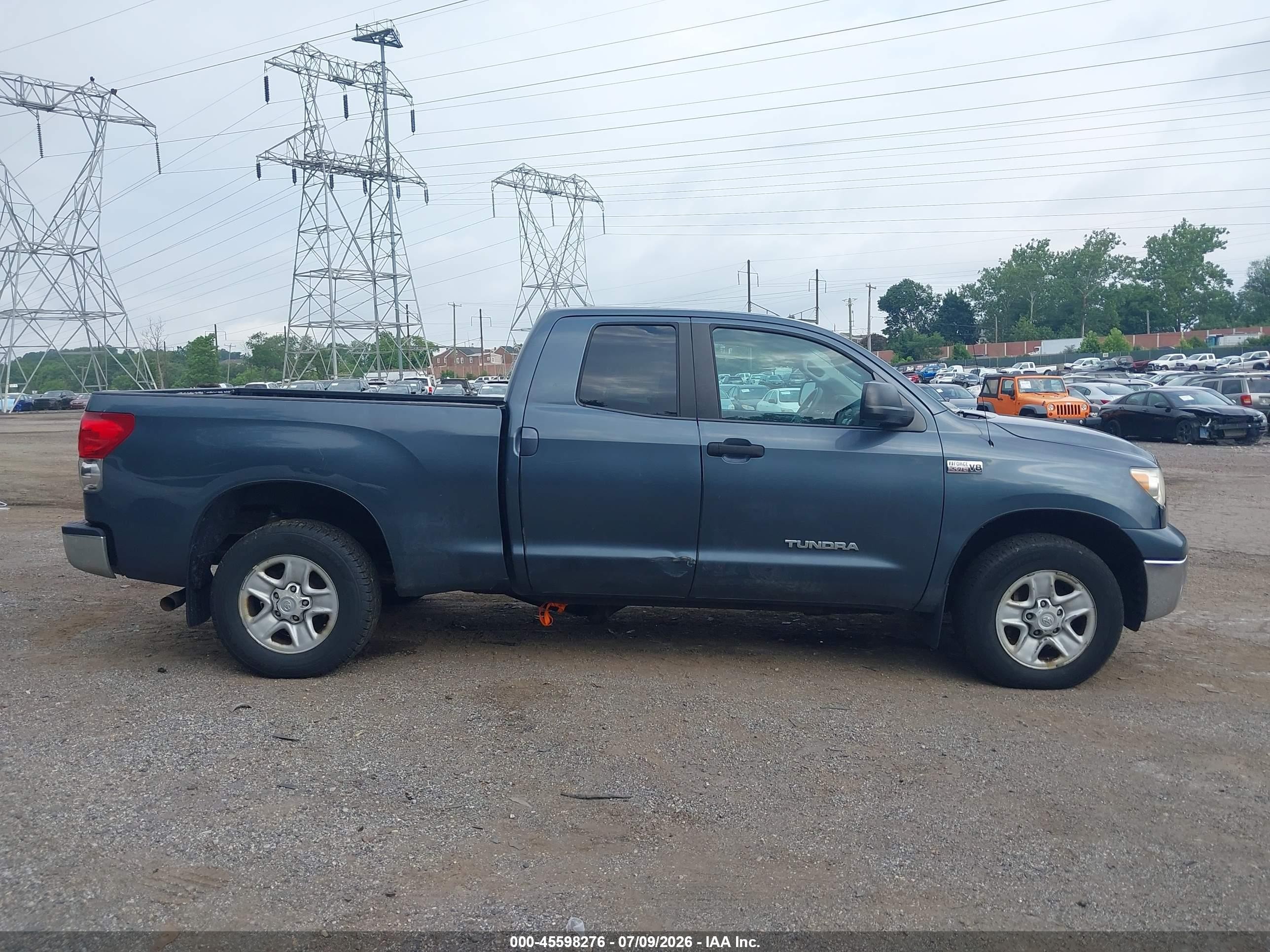 2008 Toyota Tundra Base 5.7l V8 Gray vin: 5TBBV54118S503399