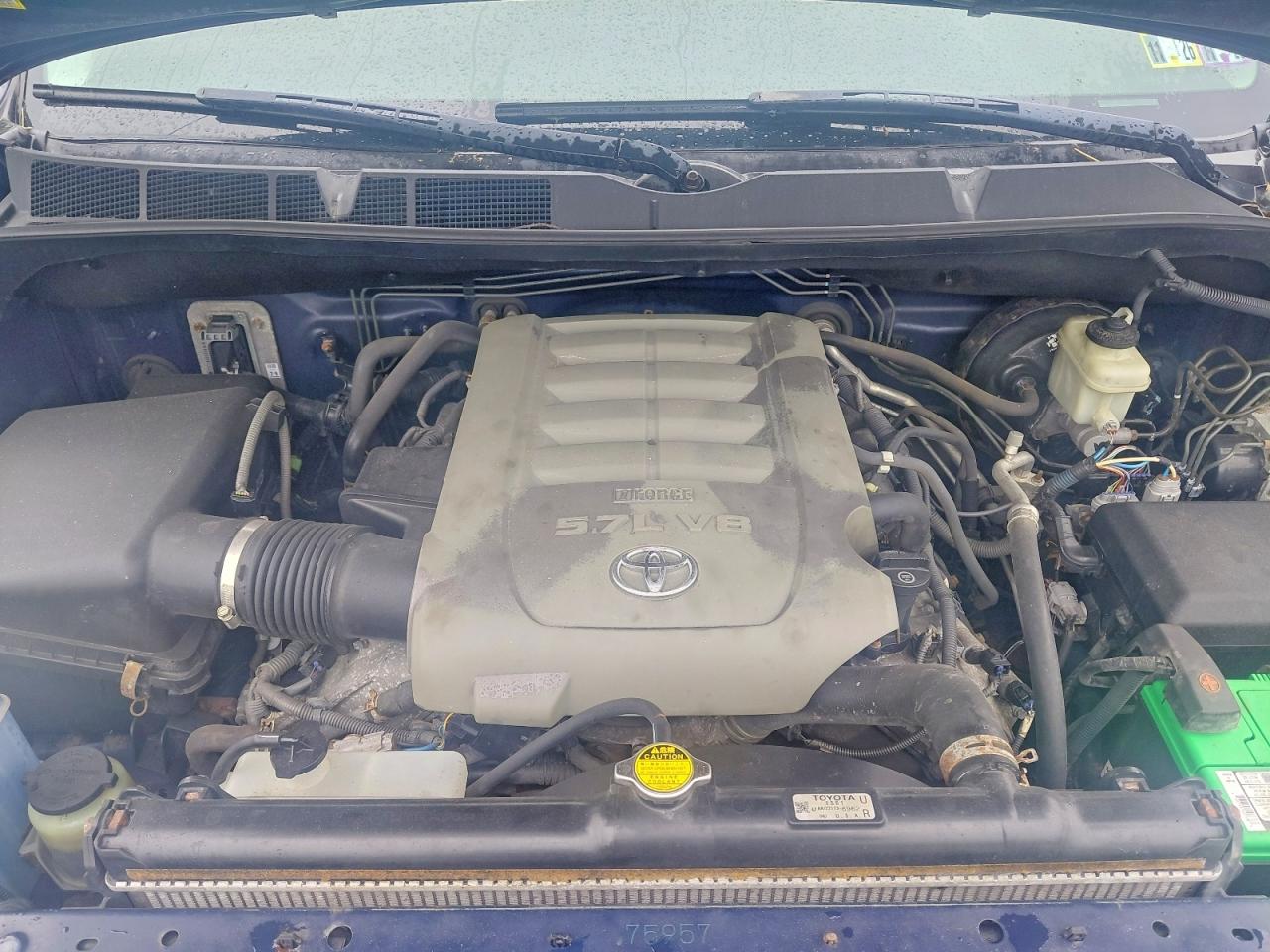 2007 Toyota Tundra Double Cab Sr5 Blue vin: 5TBBV54127S485512