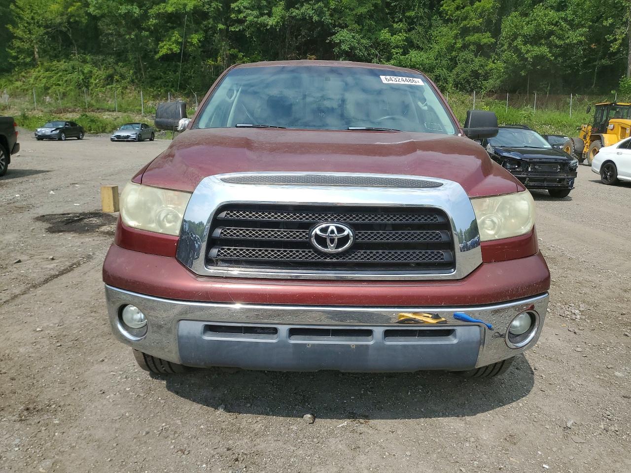 2007 Toyota Tundra Sr5 Burgundy vin: 5TBBV54147S450101